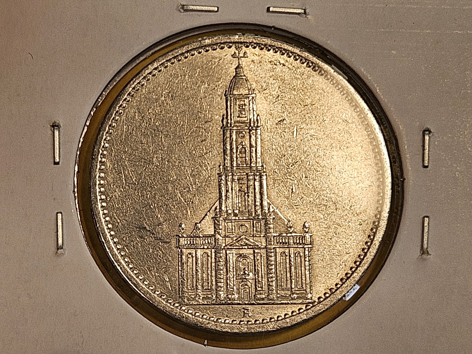 Brilliant About Uncirculated plus 1934-A Germany silver 5 reichsmark - 3