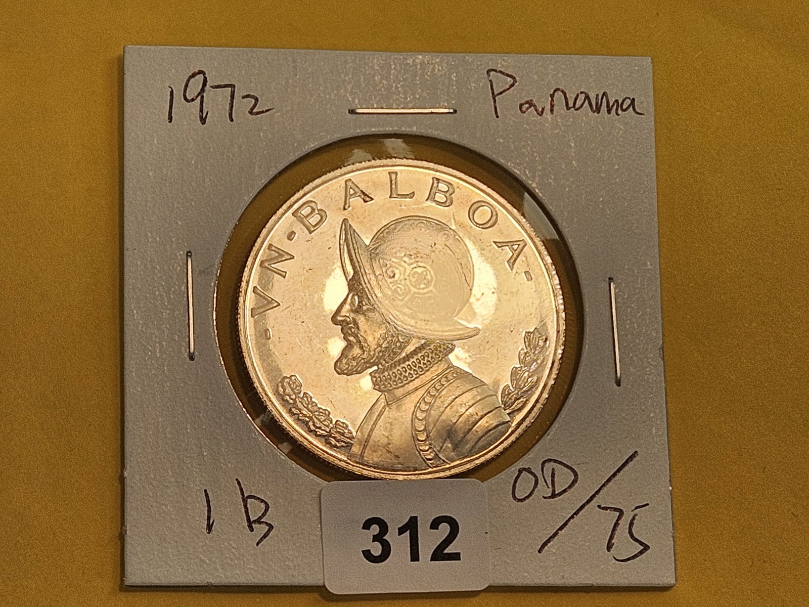 GEM Proof 1972 Panama 1 balboa - 2