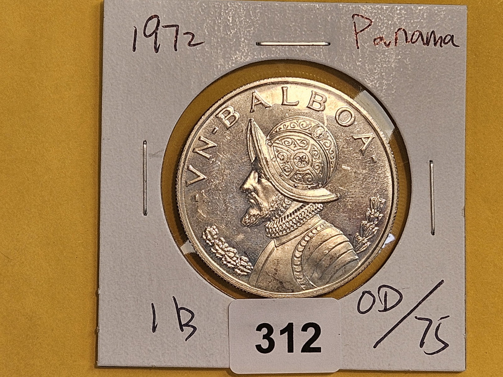 GEM Proof 1972 Panama 1 balboa - 3