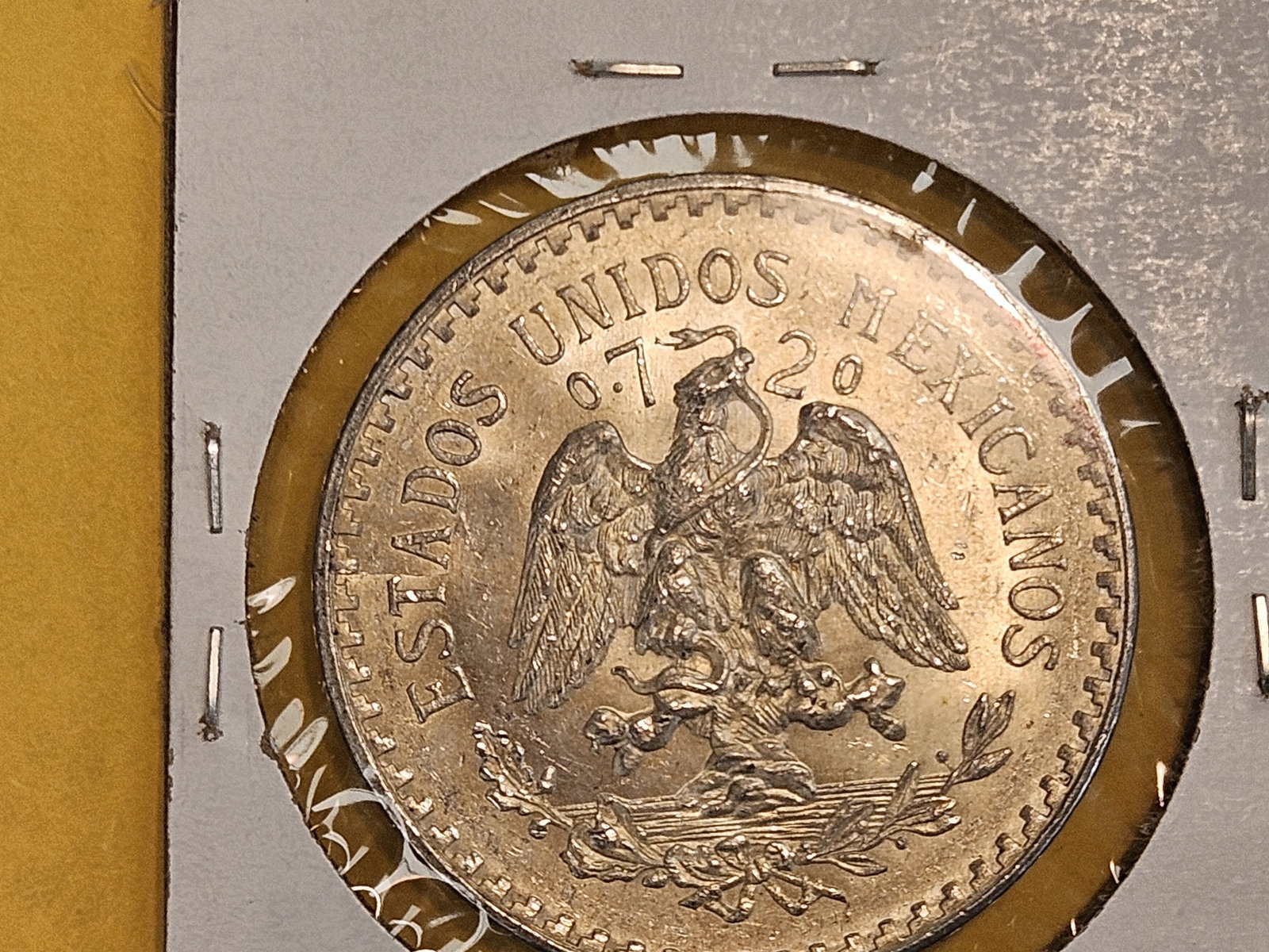 Brilliant Uncirculated plus 1943 Mexico silver peso - 3