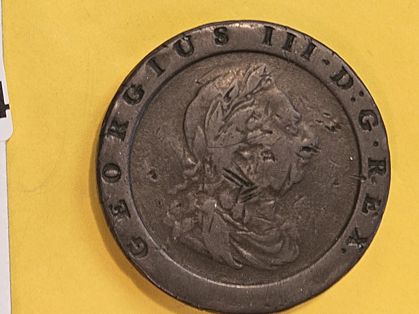 Cart Wheel! 1797 Great Britain 2 pence - 3