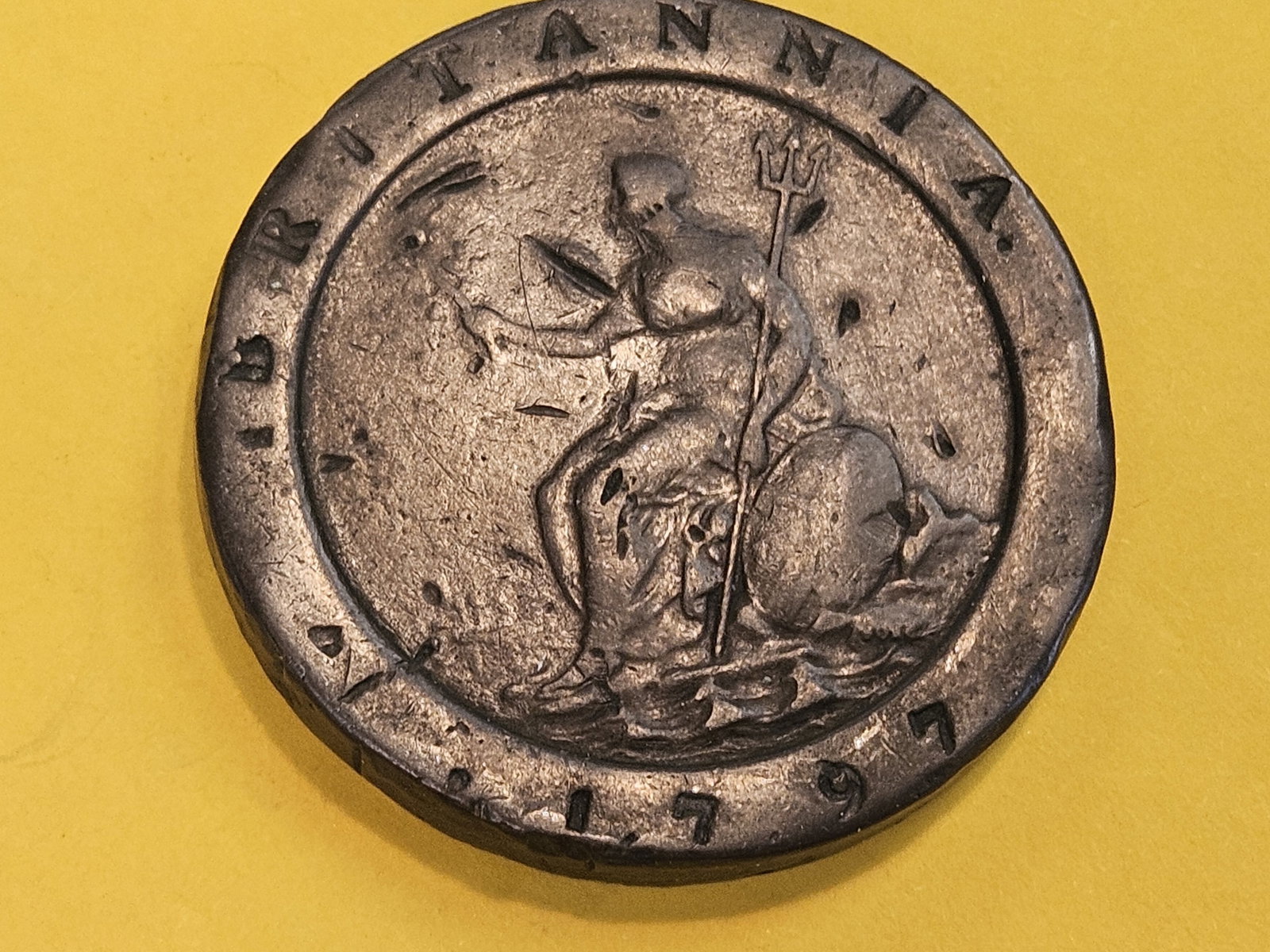 Cart Wheel! 1797 Great Britain 2 pence - 4
