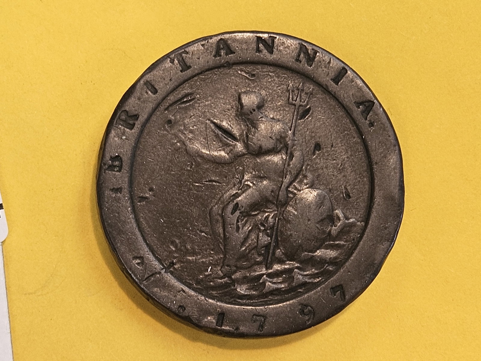 Cart Wheel! 1797 Great Britain 2 pence - 5