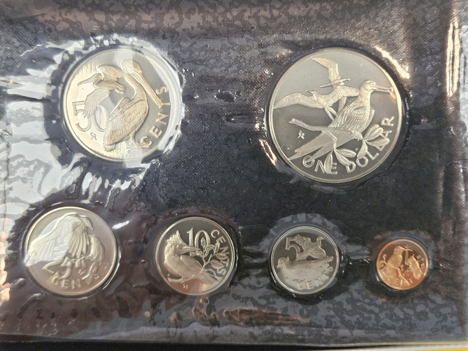 1974 GEM Proof Deep Cameo silver British Virgin Islands 6-coin set - 5