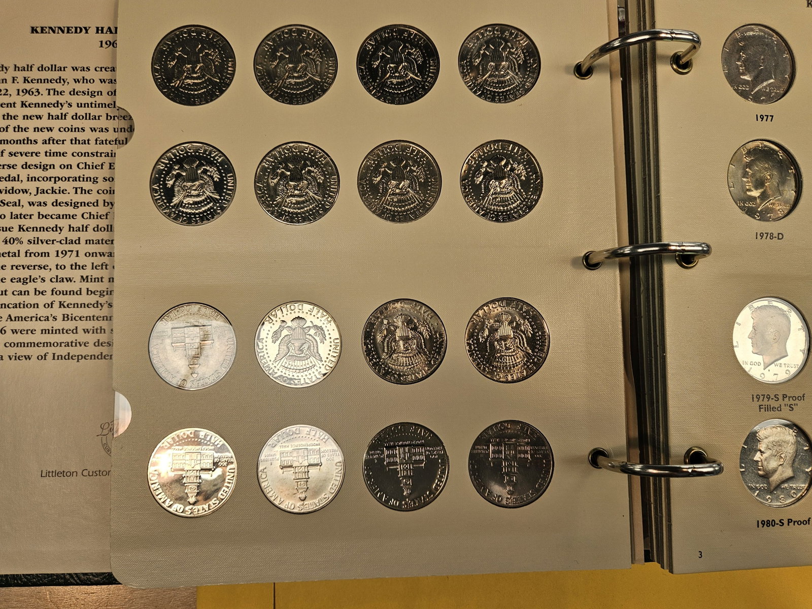 Complete Kennedy Half dollar collection 1964 - 1987 - 6