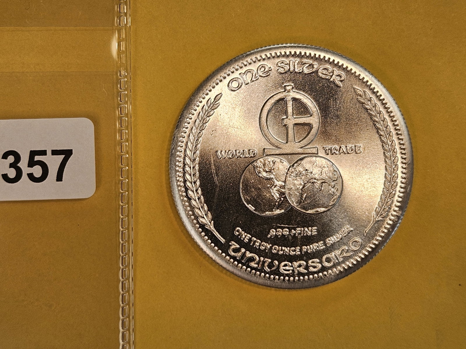 One Troy ounce .999 fine silver art round - 2