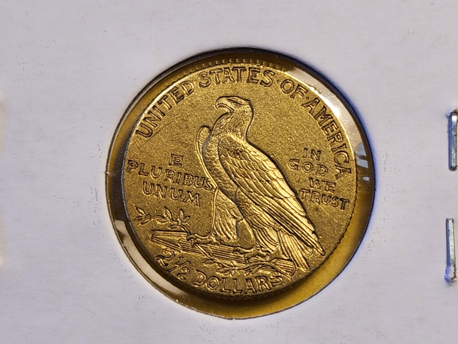 GOLD! Brilliant About Uncirculated plus 1912 Gold Indian $2.5 Dollars - 4