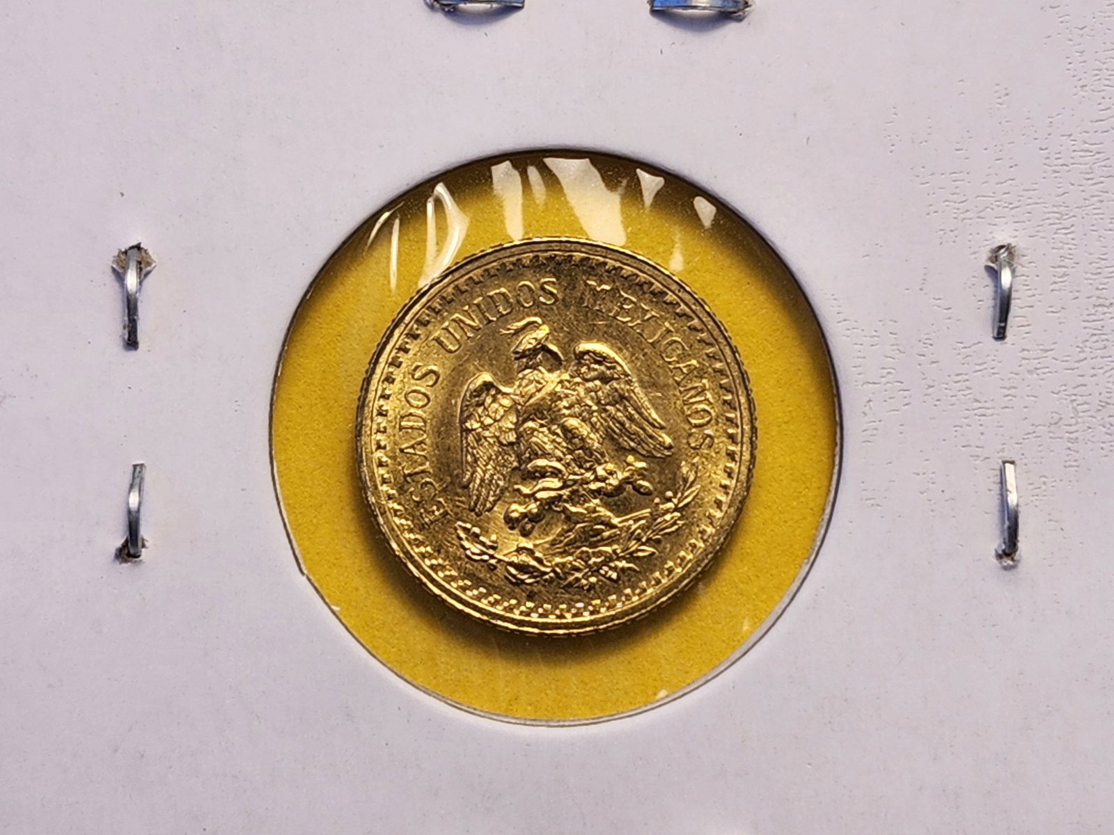 GOLD! Brilliant Uncirculated 1945 Mexico 2.5 Pesos - 4