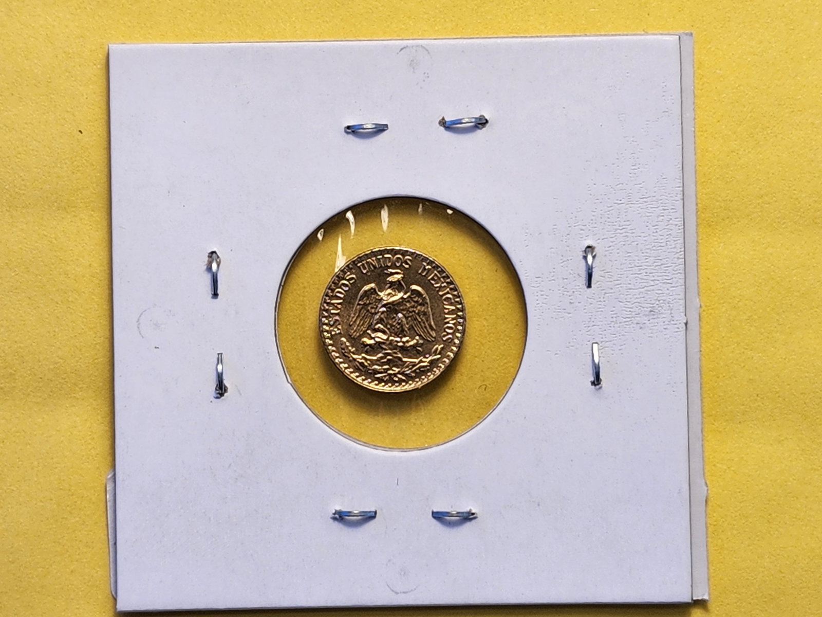 GOLD! Brilliant Uncirculated 1945 Mexico 2 Pesos - 3