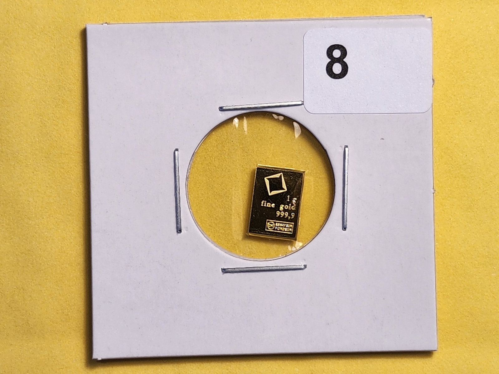 GOLD! Valcambi One Gram .9999 fine gold bar - 2