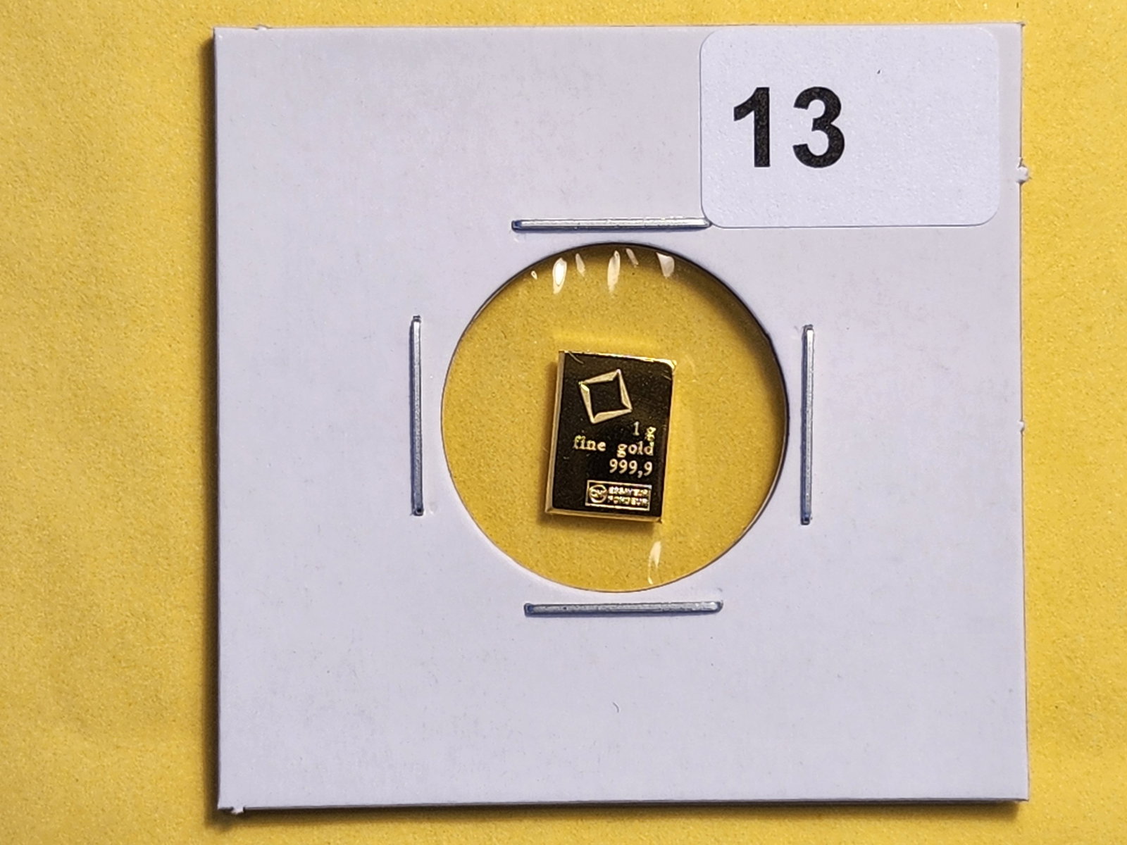 GOLD! Valcambi One Gram .9999 fine gold bar - 2