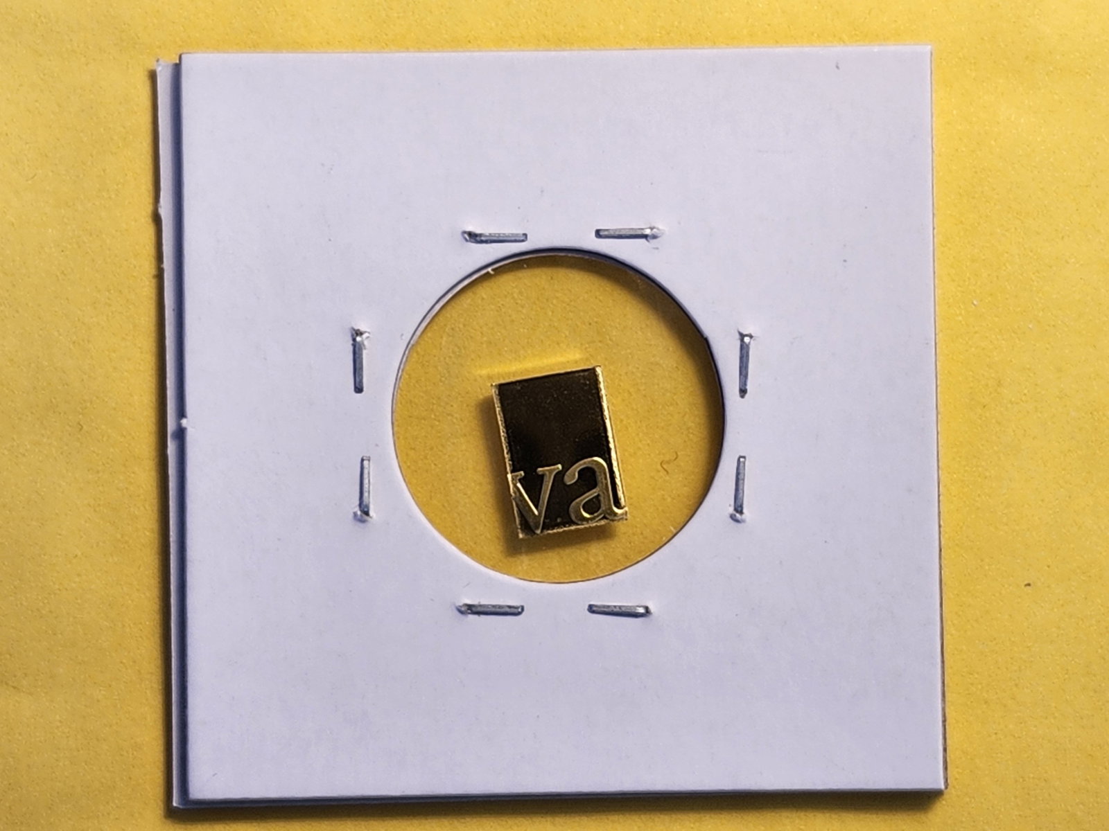 GOLD! Valcambi One Gram .9999 fine gold bar - 3