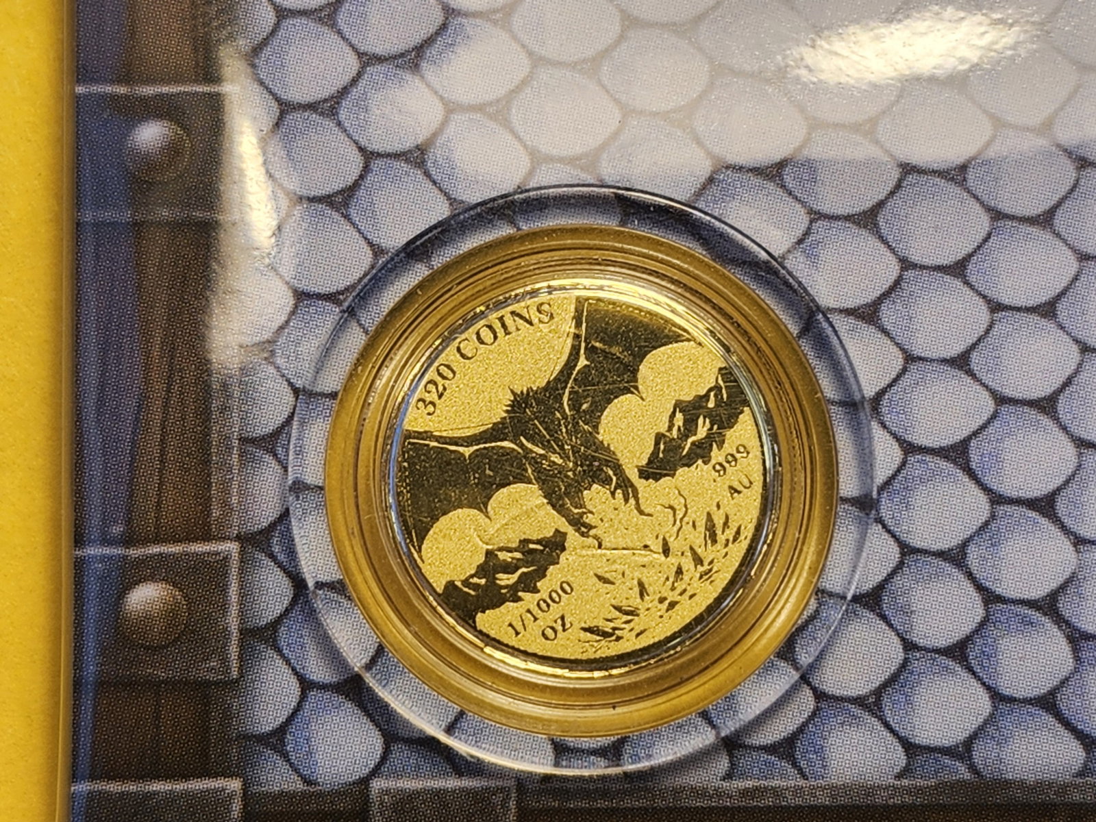 GOLD! GEM Brilliant Uncirculated .9999 fine gold art round - 4