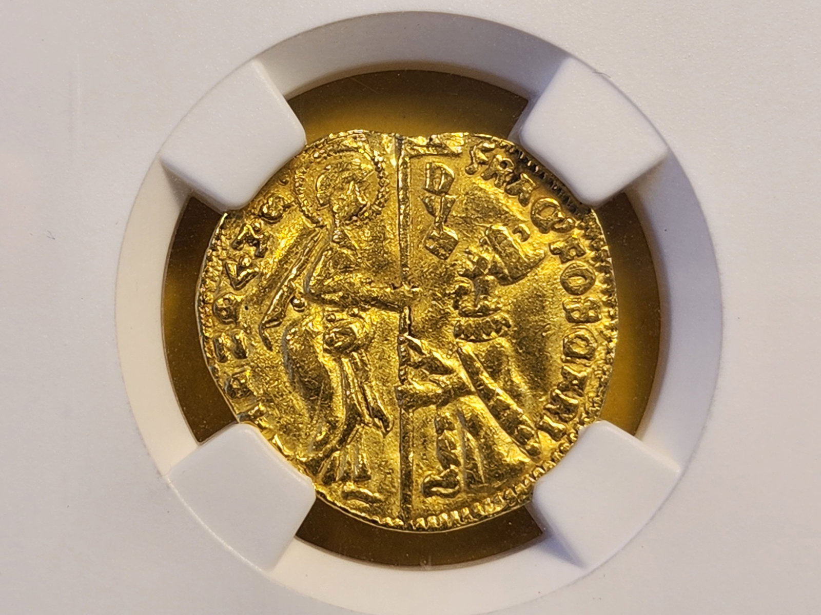 GOLD! NGC 1423-57 Italy Ducat in Brilliant About Uncirculated - details (1 of 4)