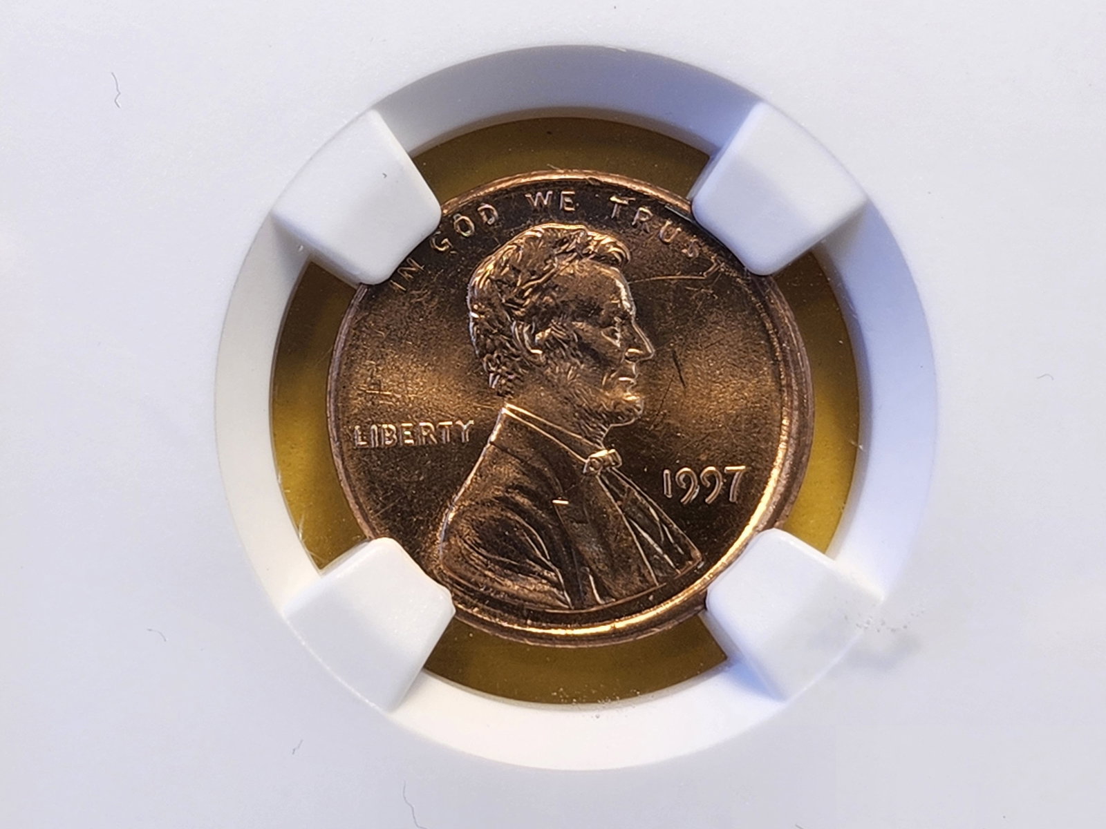 MINT ERROR! NGC 1997 Memorial Cent in Uncirculated: Broadstruck