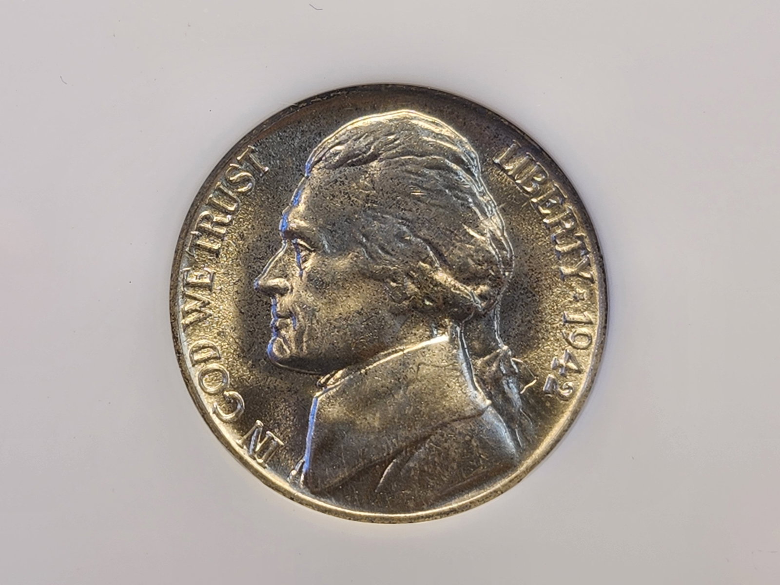SUPERB GEM! NGC 1942-P Silver Wartime Jefferson Nickel in Mint State 67: Almost Perfect!