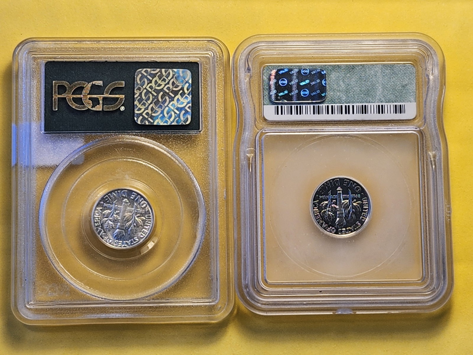 ICG and PCGS graded silver dimes - 6