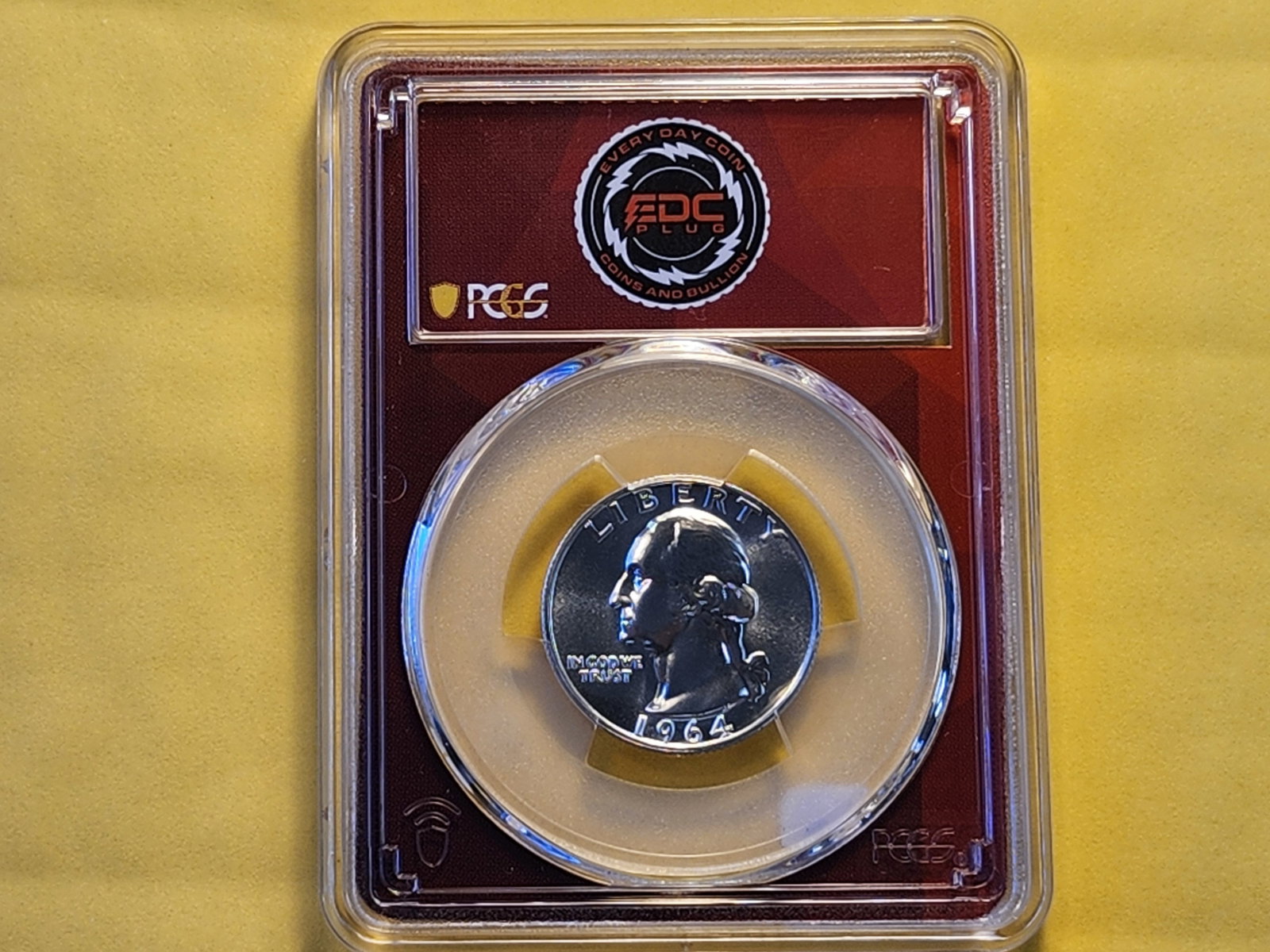 SUPERB GEM! PCGS 1964 Washington Silver Quarter in Proof 68 - 3