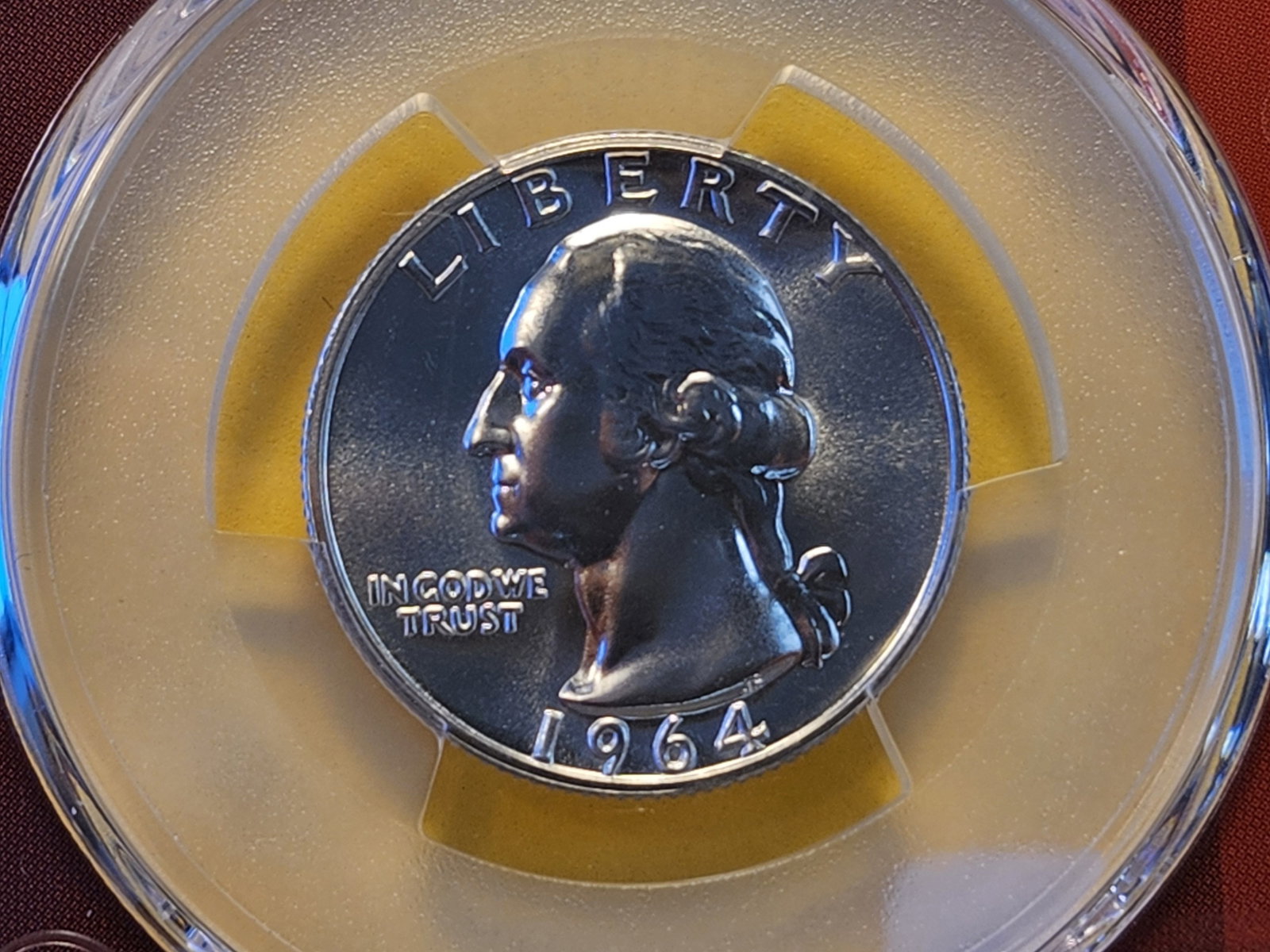 SUPERB GEM! PCGS 1964 Washington Silver Quarter in Proof 68 - 4