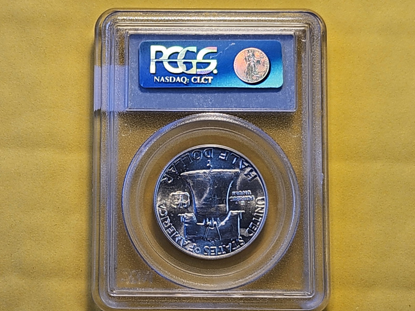 PCGS 1954-D Franklin Half Dollar in Mint State 64 Full Bell Lines - 3