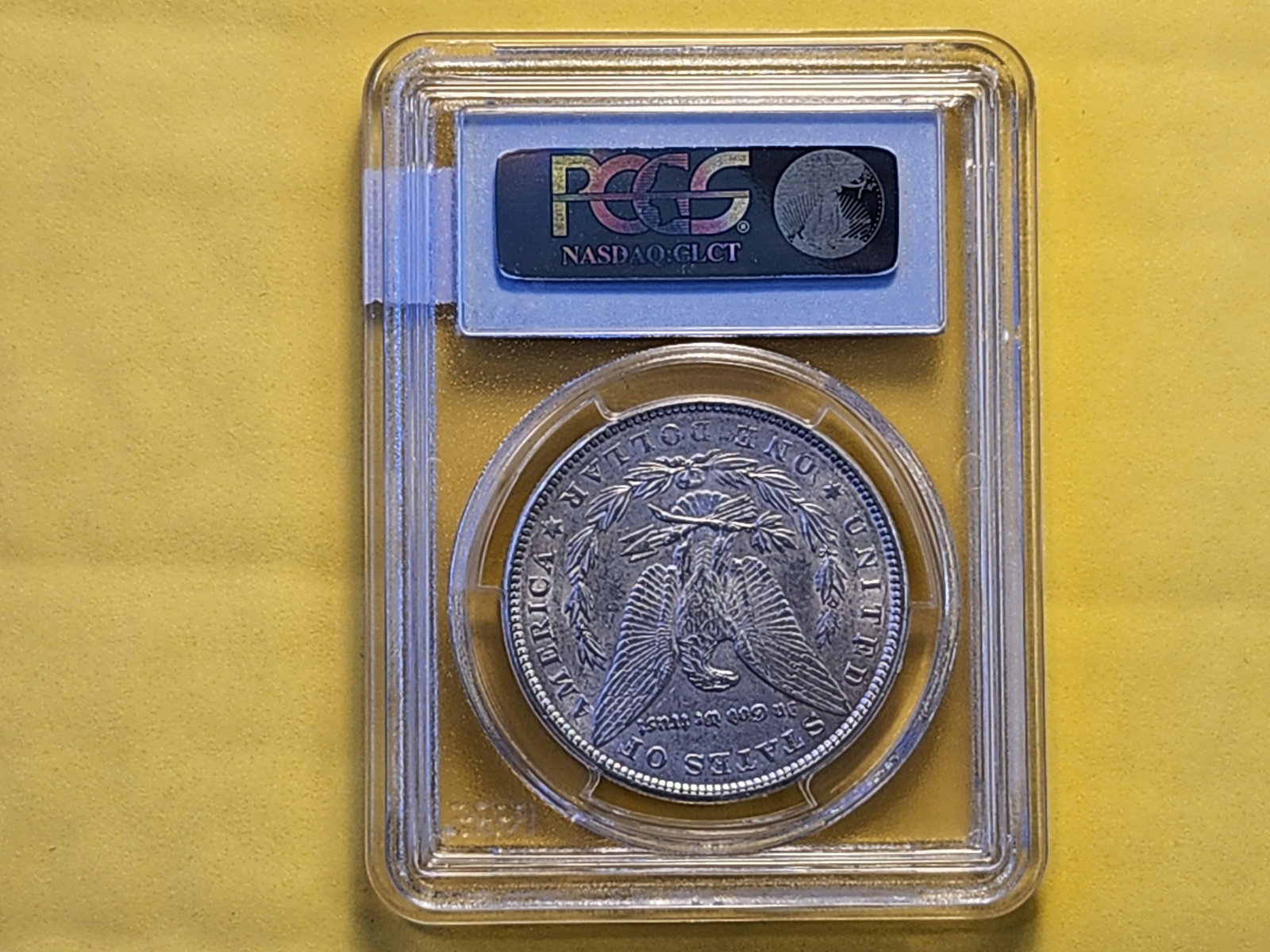 PCGS 1898 Morgan Dollar in About Uncirculated 50 - 3