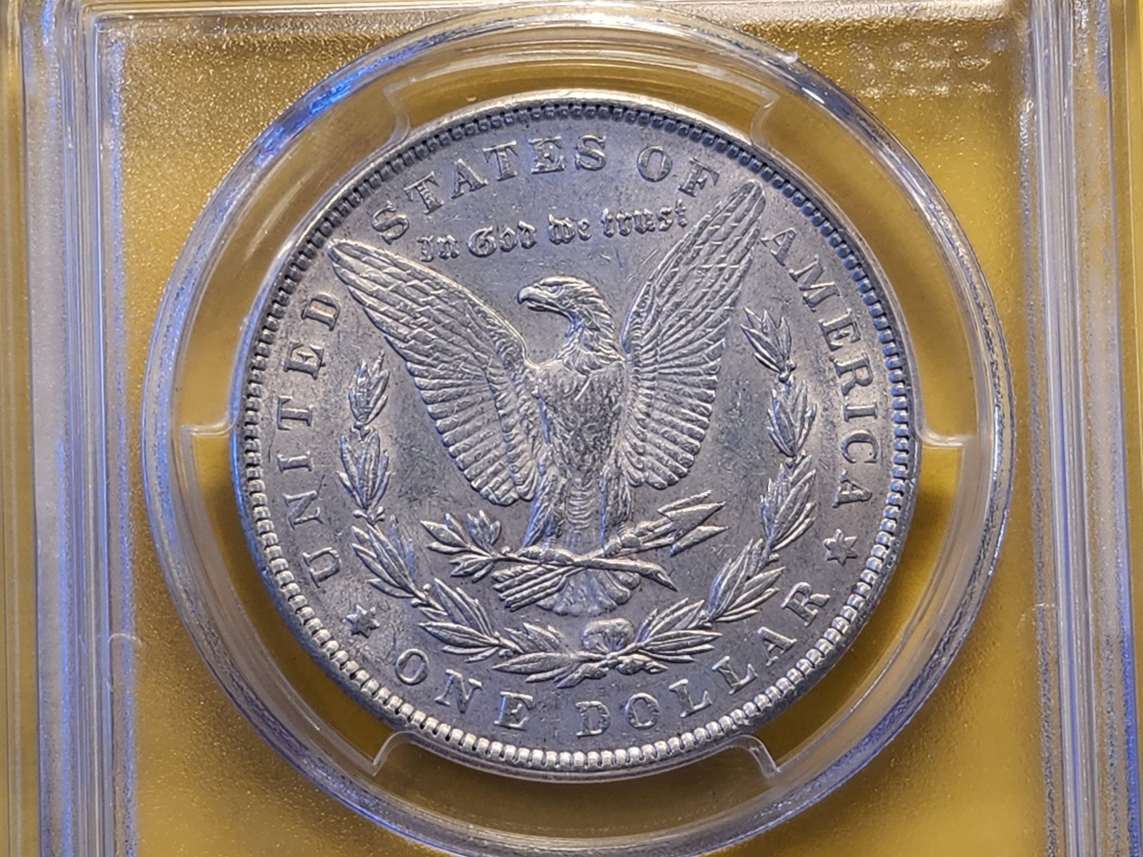 PCGS 1898 Morgan Dollar in About Uncirculated 50 - 4