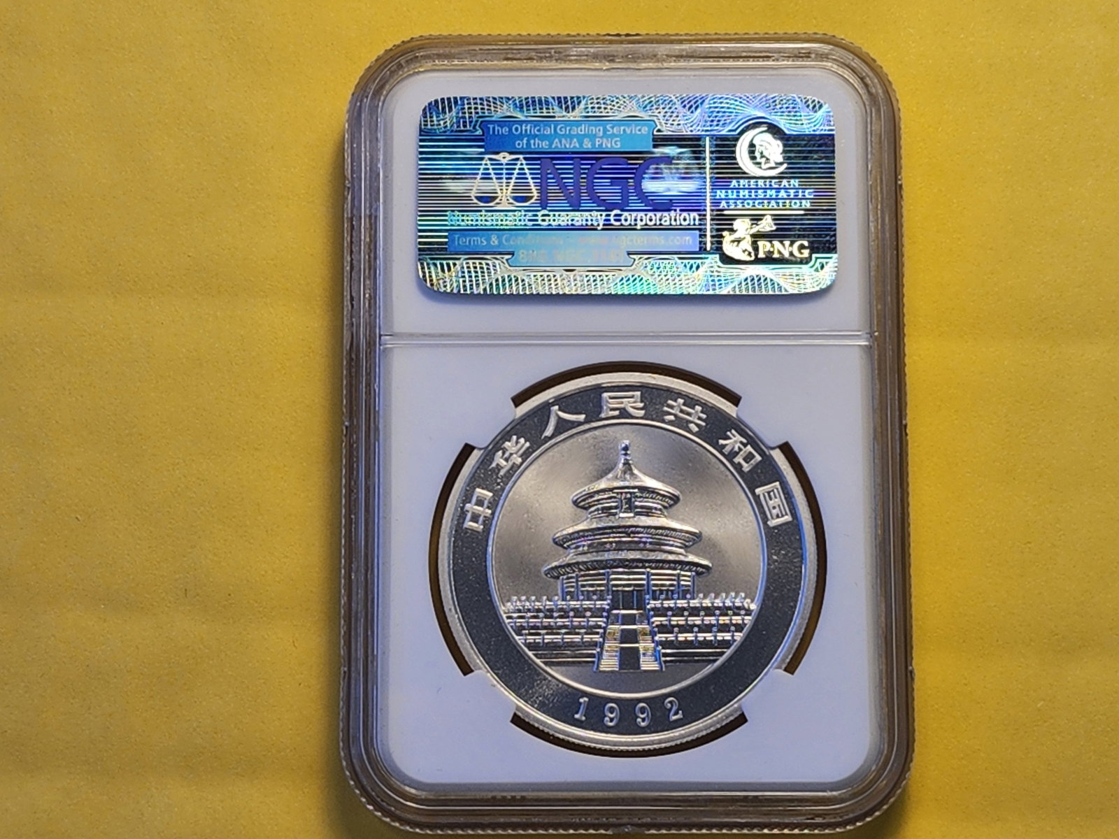 SUPERB GEM! NGC 1992 China 10 Yuan Silver Panda - 3
