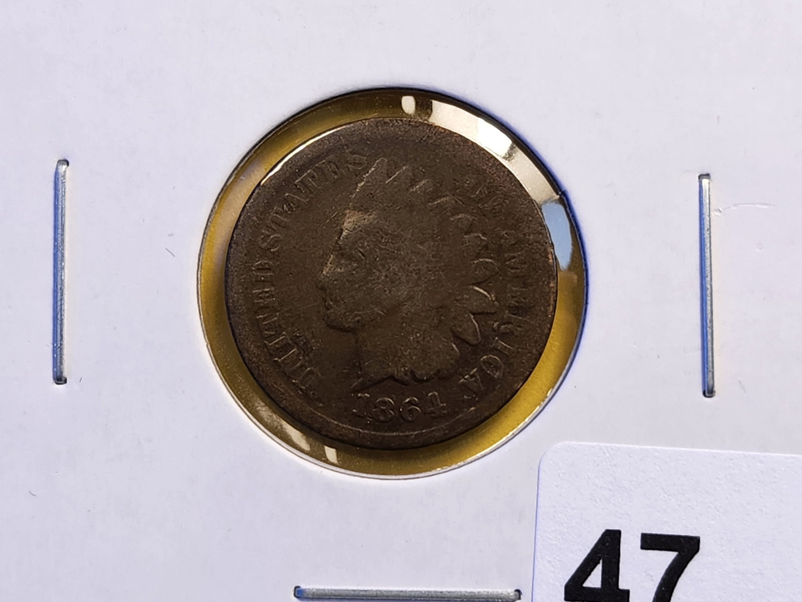 Better Date 1864 Indian Cent: Well Circulated