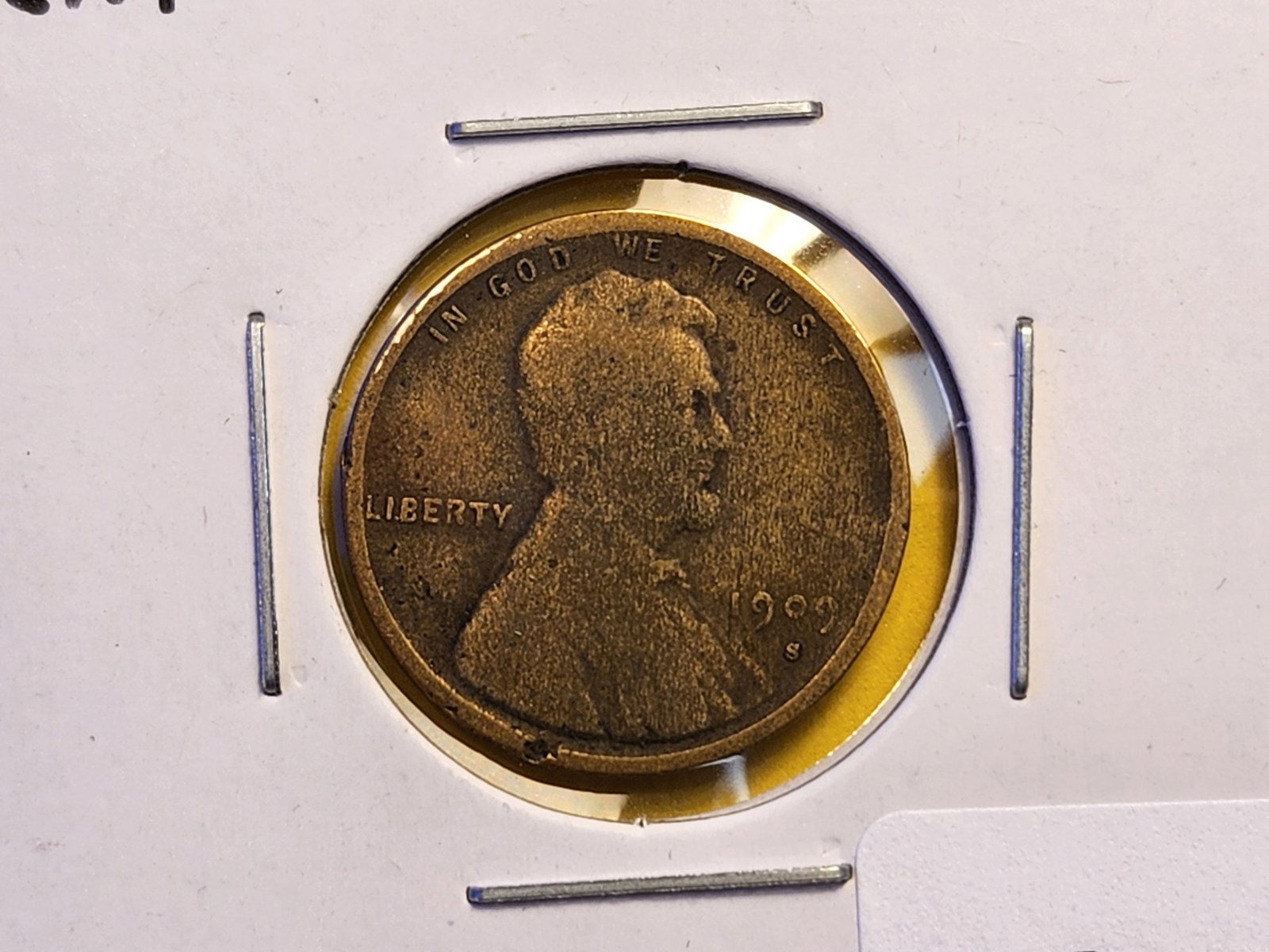 Semi-Key 1909-S Wheat Cent: Circulated