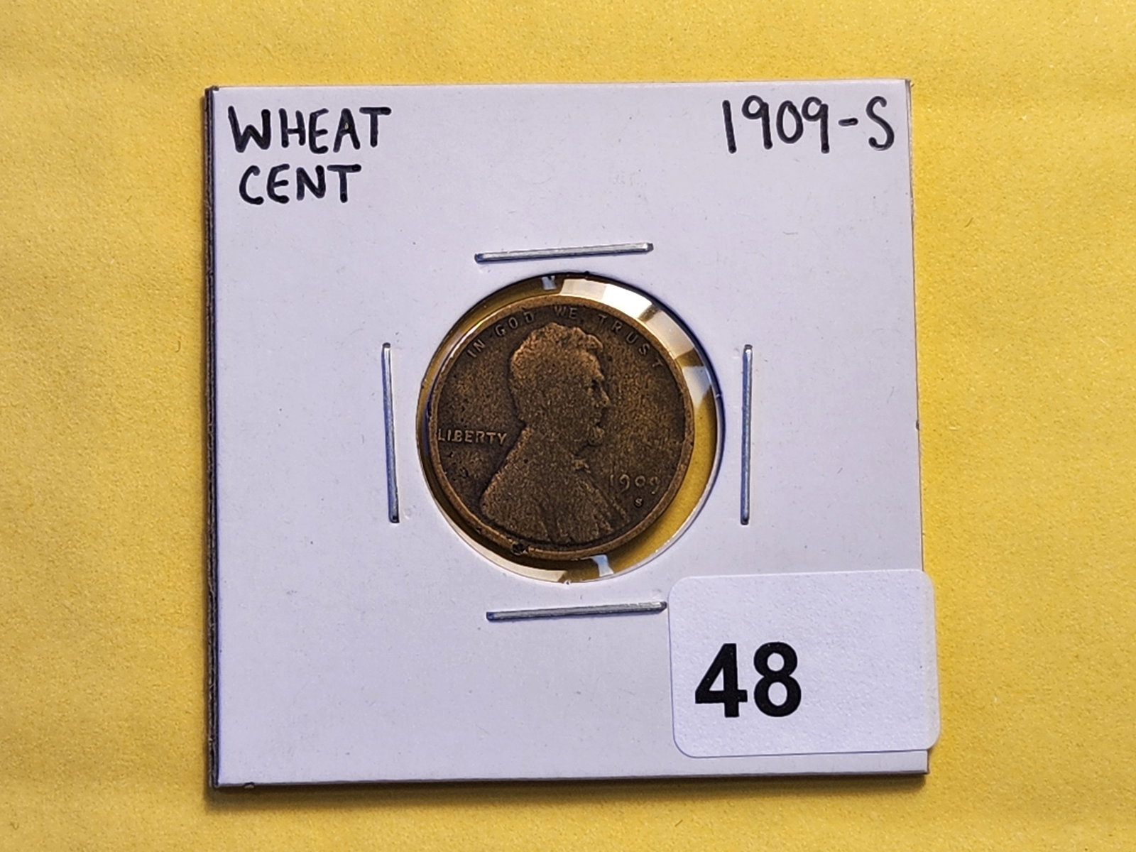Semi-Key 1909-S Wheat Cent - 2