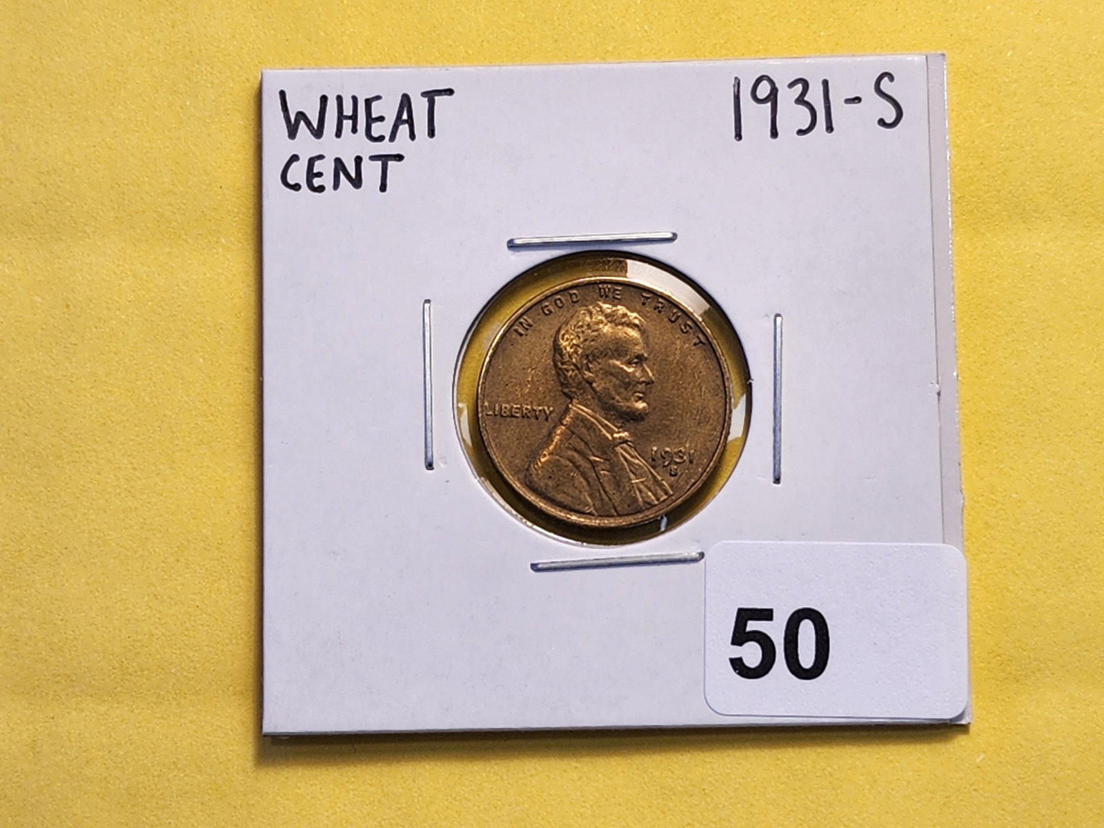 Semi-Key 1931-S Wheat Cent - 2