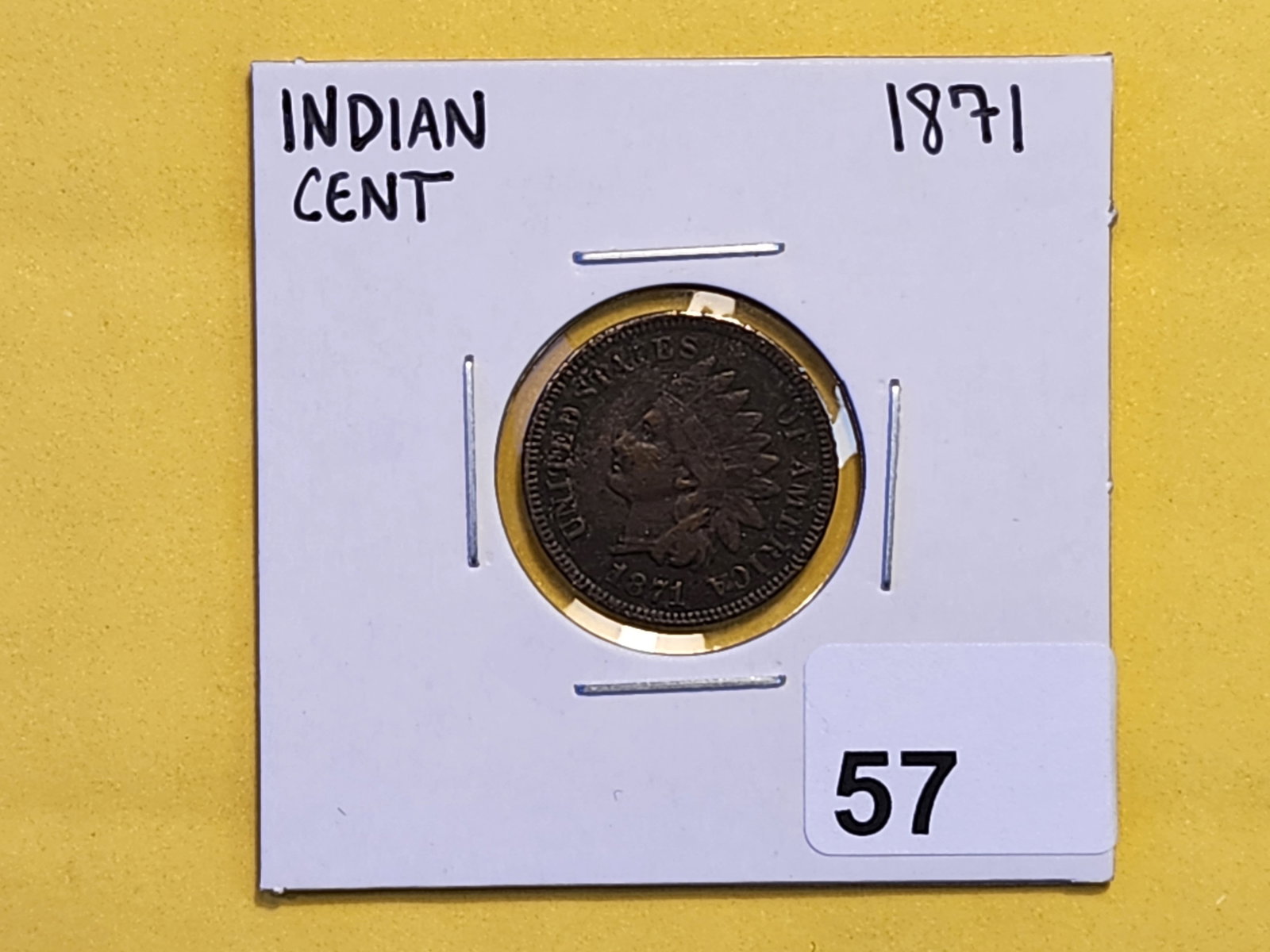 Semi-Key 1871 Indian Cent - 2
