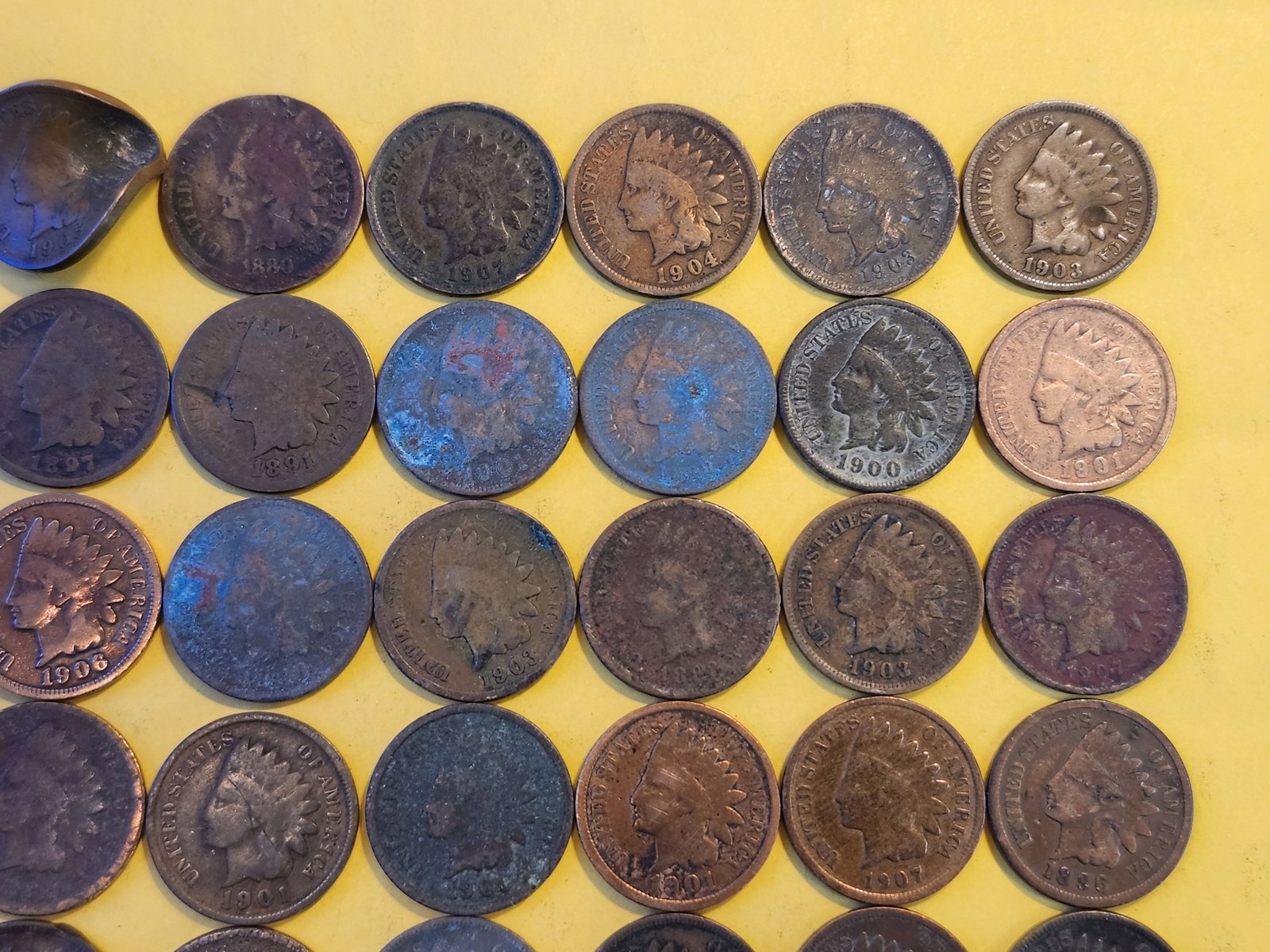 Fifty-One Indian Cents - 3