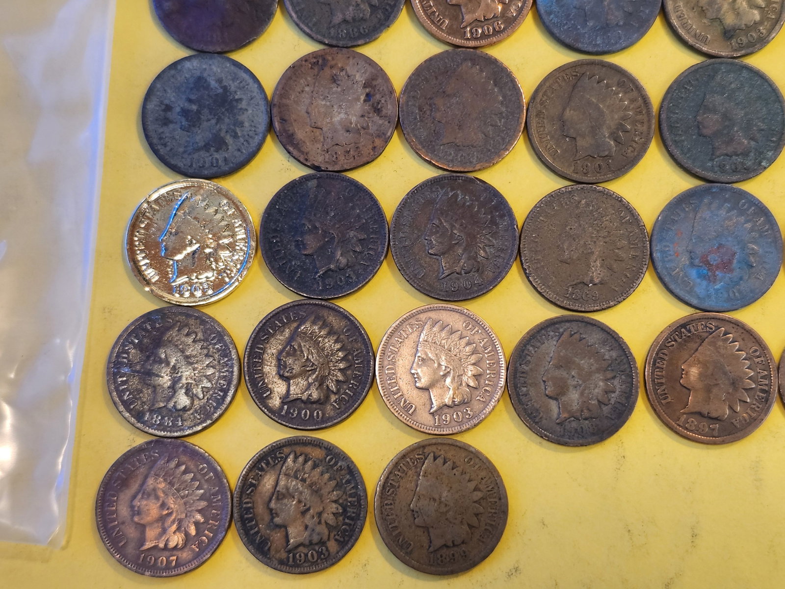 Fifty-One Indian Cents - 4