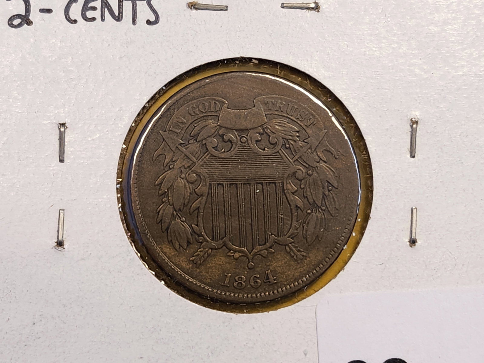 1864 and 1867 Two Cent Piece - 2
