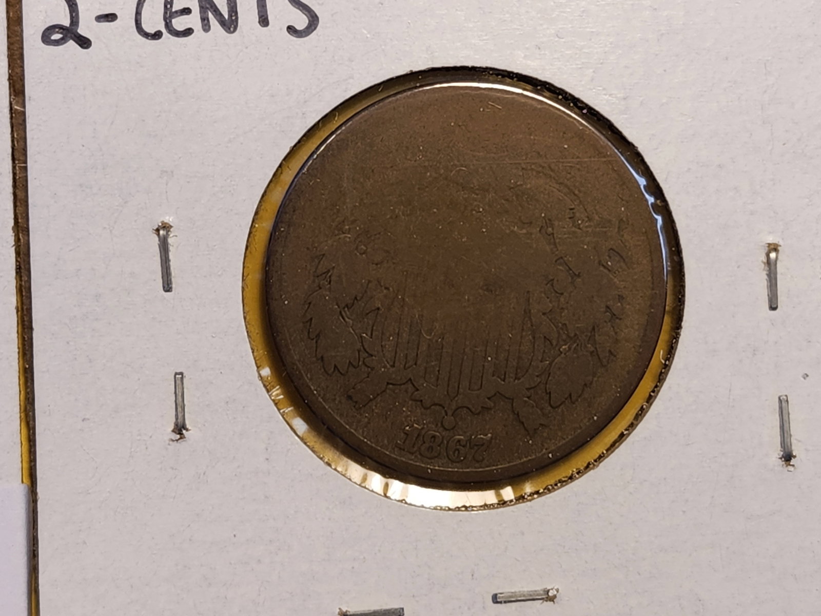 1864 and 1867 Two Cent Piece - 3