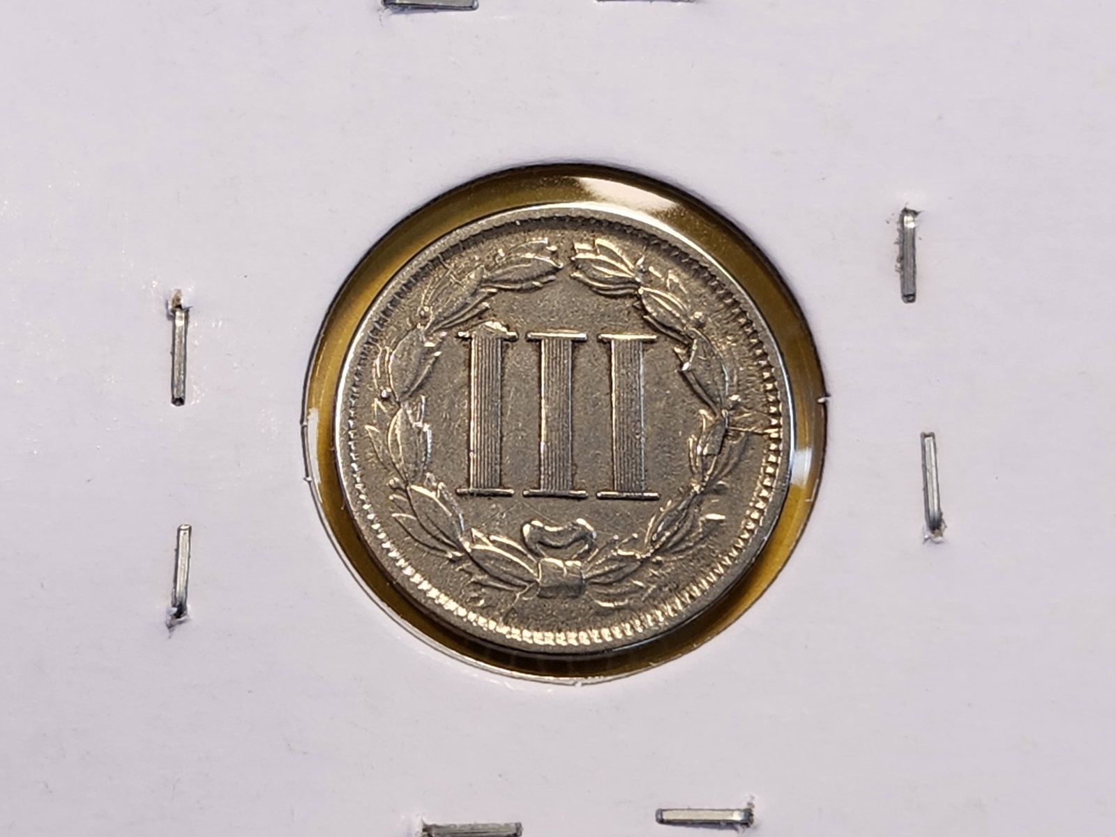 1866 Three Cent Nickel - 4