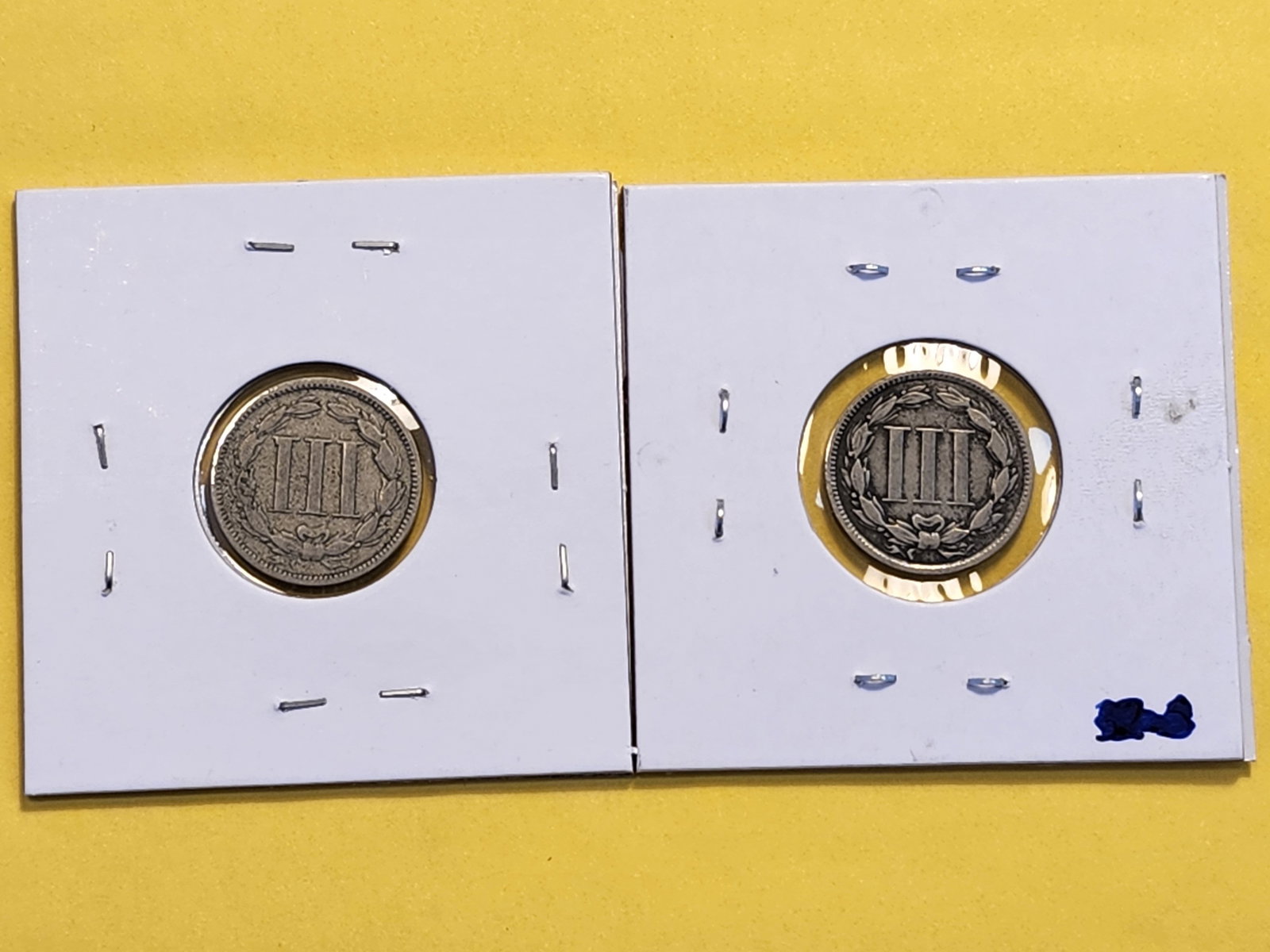 1867 and 1873 Three Cent Nickel - 6