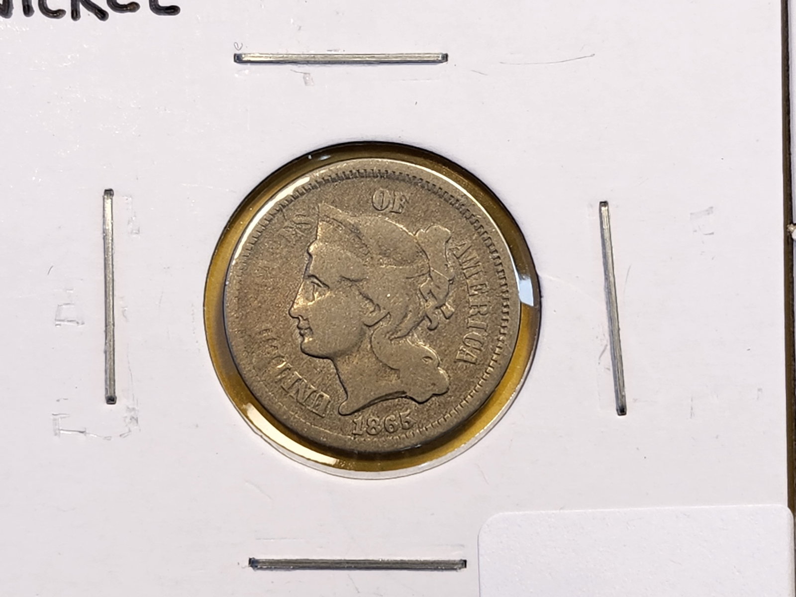 1865 and 1866 Three Cent Nickel - 2