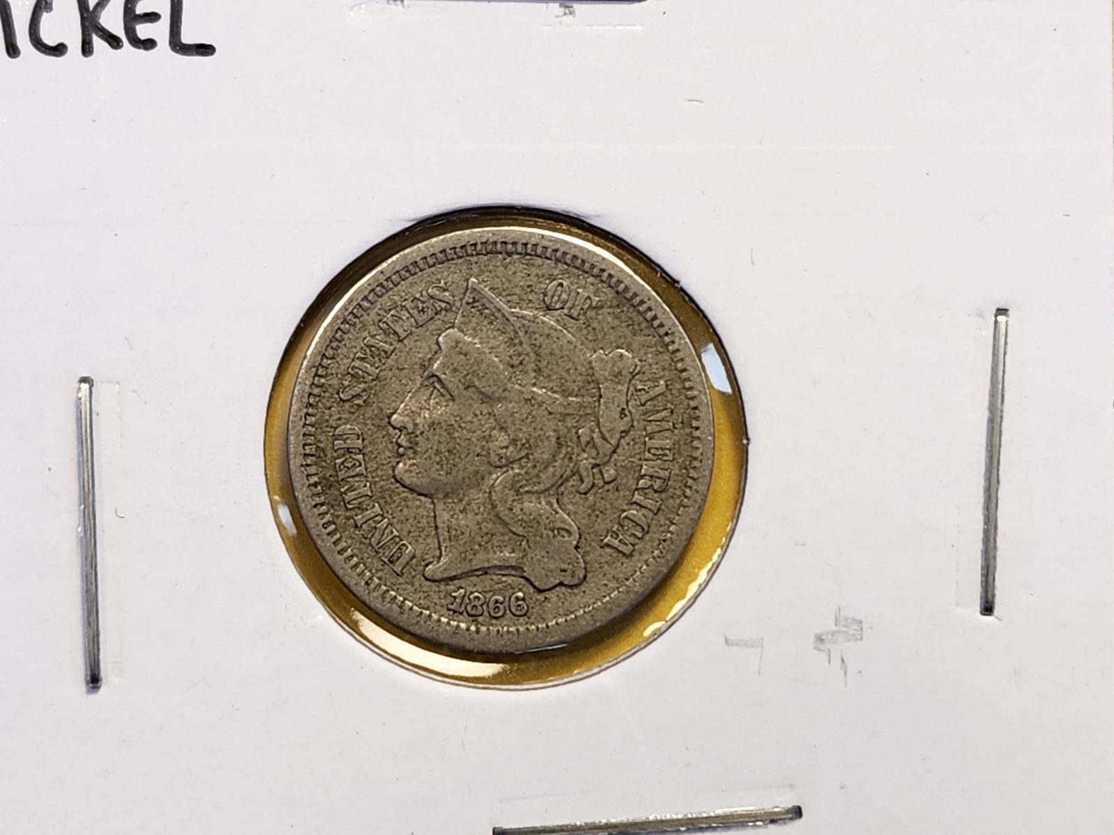 1865 and 1866 Three Cent Nickel - 3