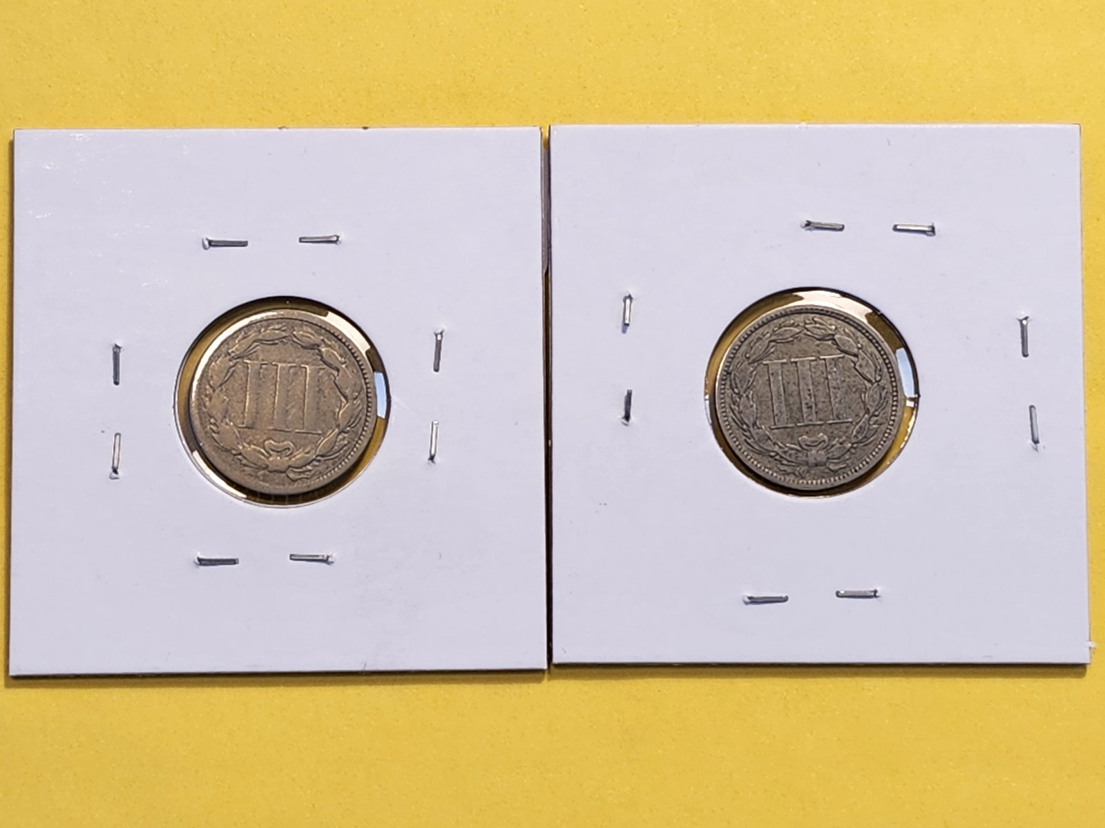 1865 and 1866 Three Cent Nickel - 6