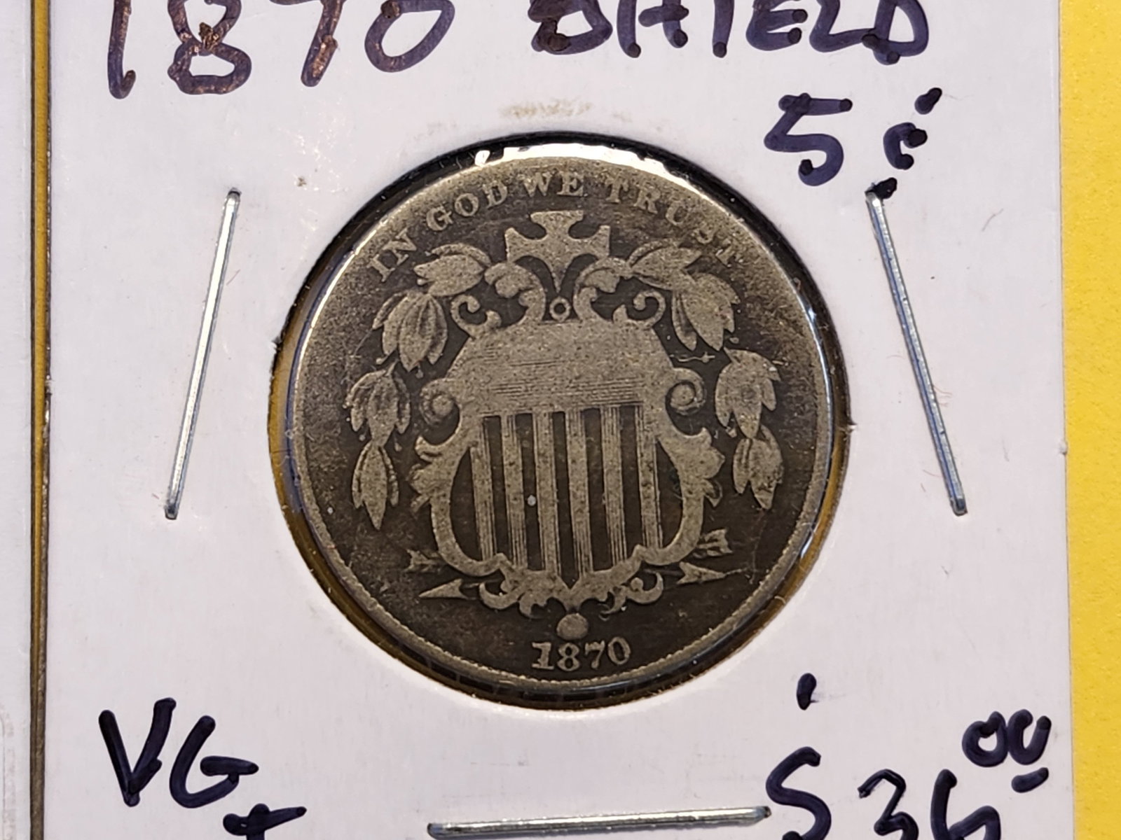 1869 and 1870 Shield Nickel - 3