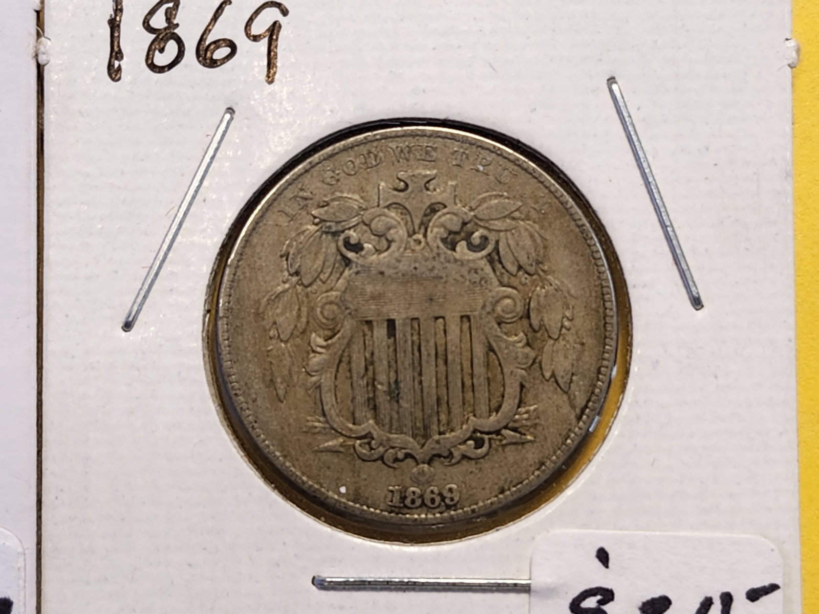 1868 and 1869 Shield Nickel - 3