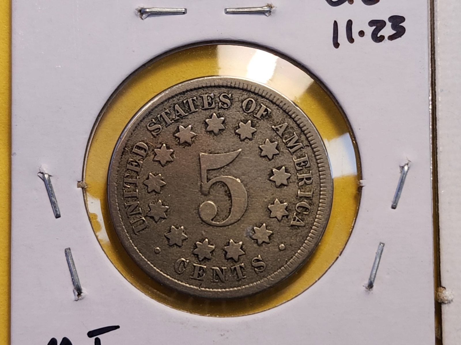1868 and 1869 Shield Nickel - 4