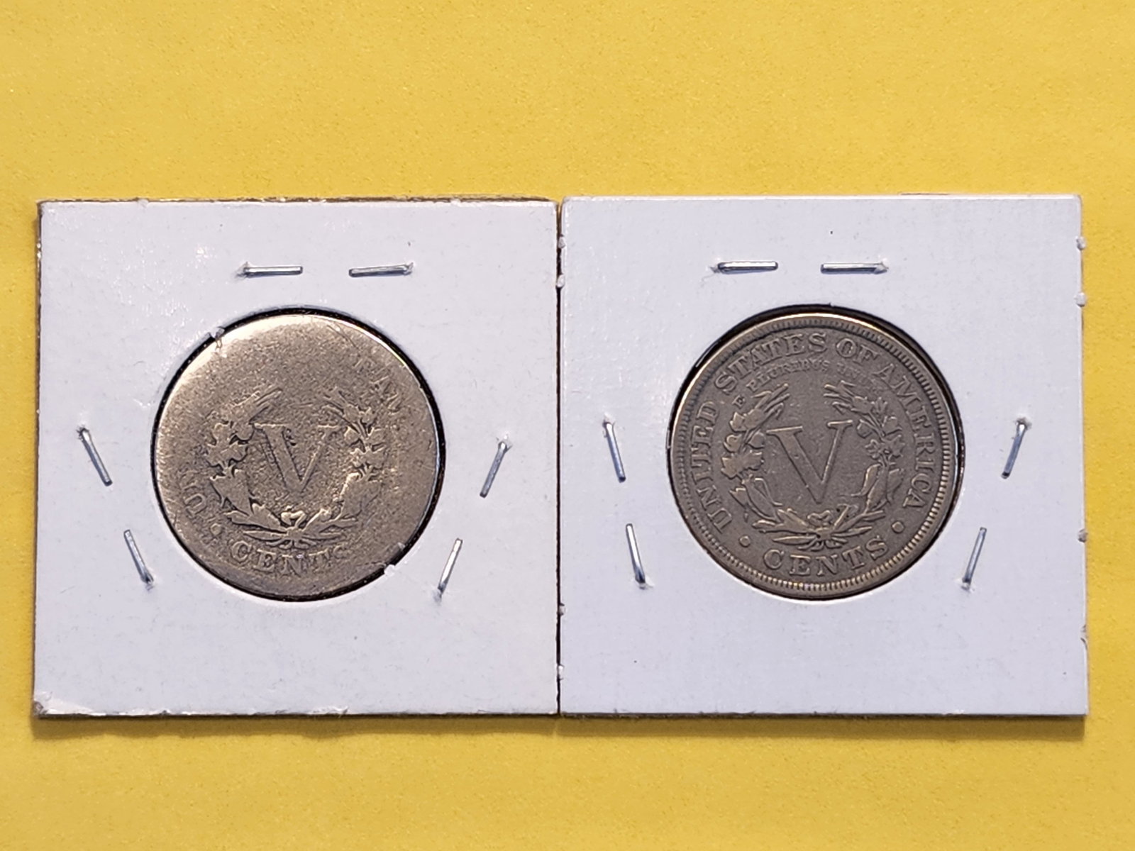 1884 and 1887 Liberty "V" Nickel - 6
