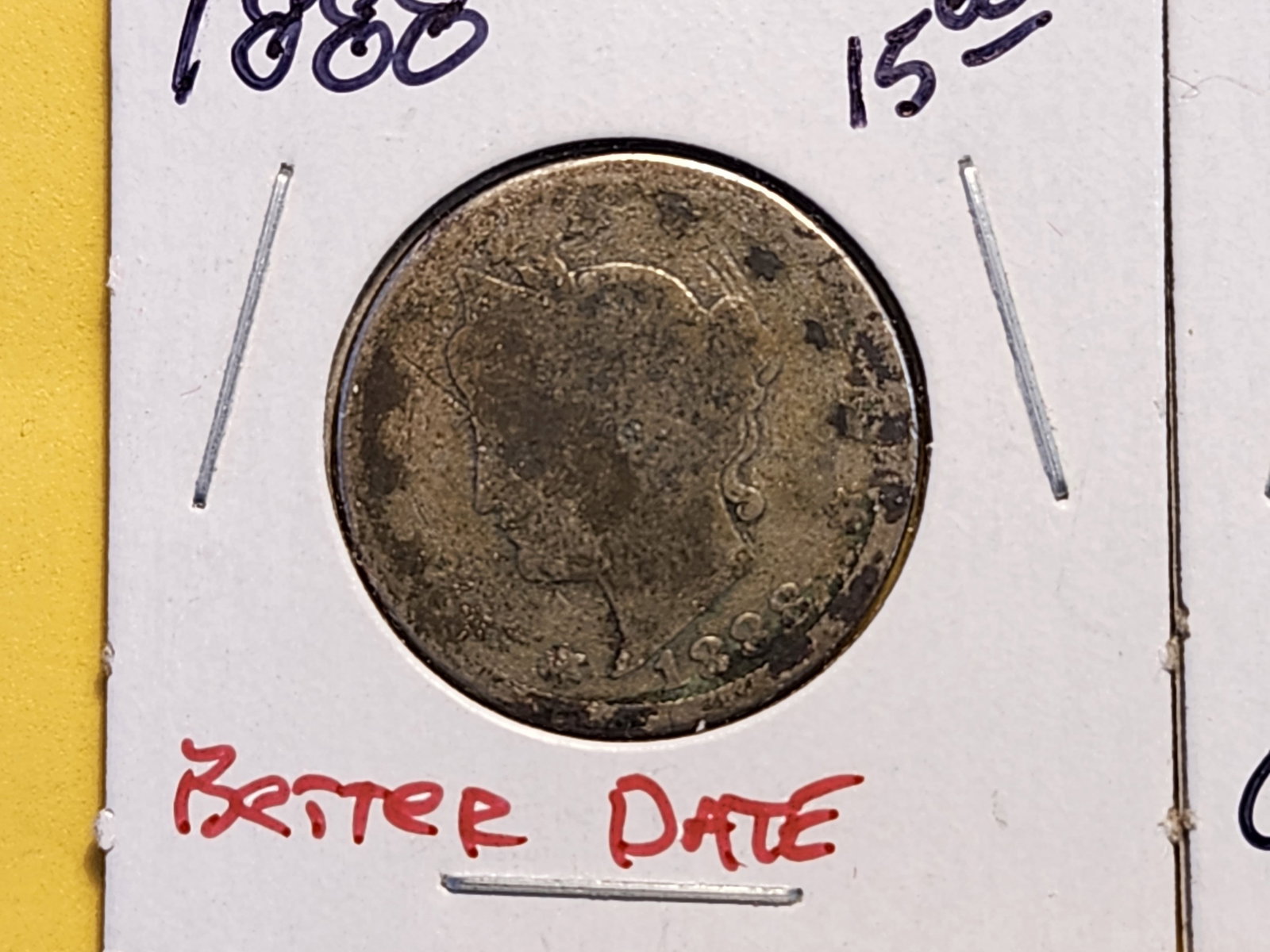 1888 and 1889 Liberty "V" Nickel - 2