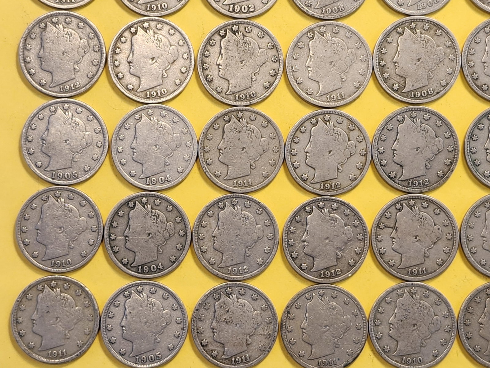 Fifty Liberty "V" Nickels - 4