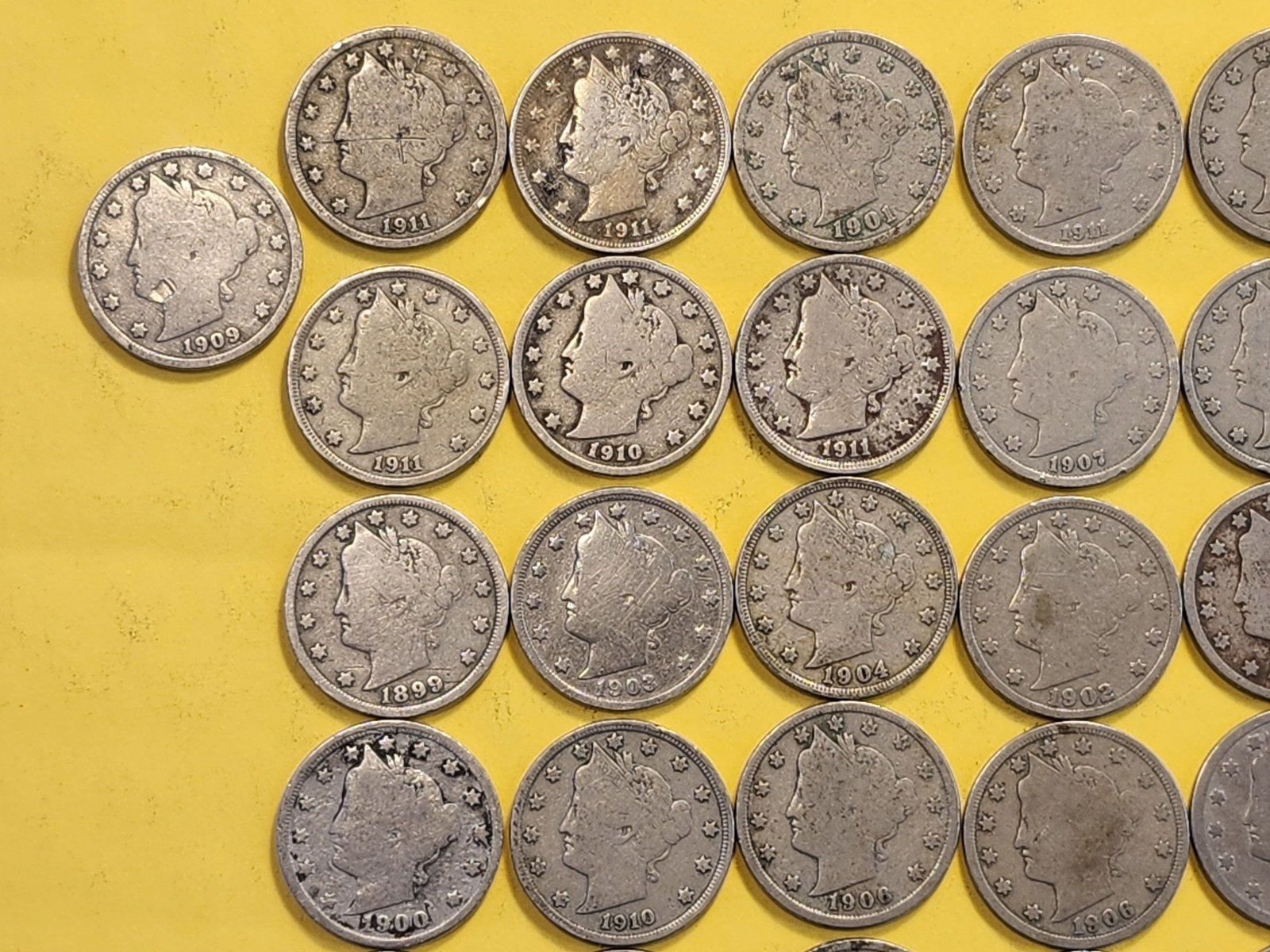 Fifty Liberty "V" Nickels - 2