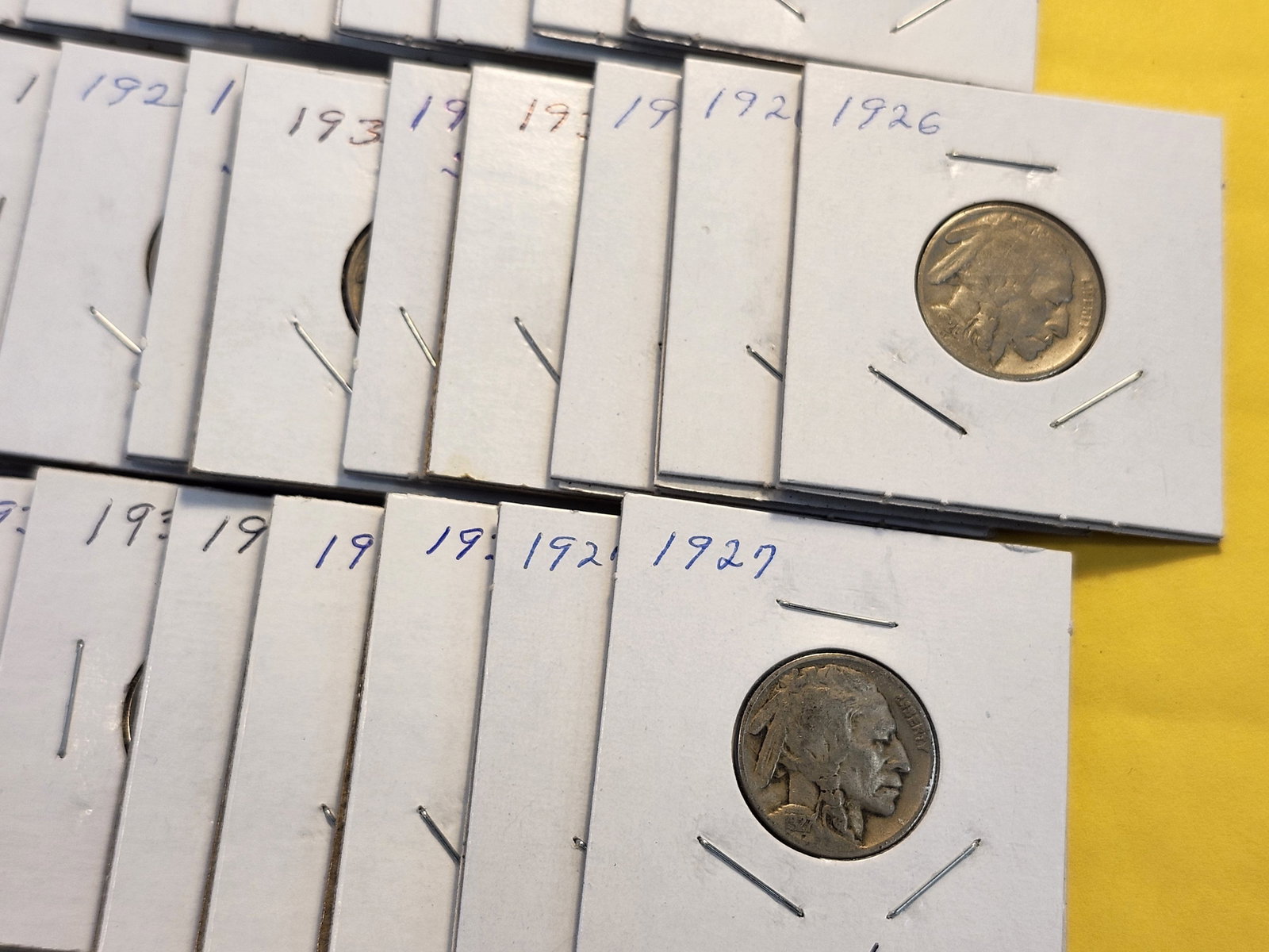 Fifty-Three Buffalo Nickels: Mixed dates and grades