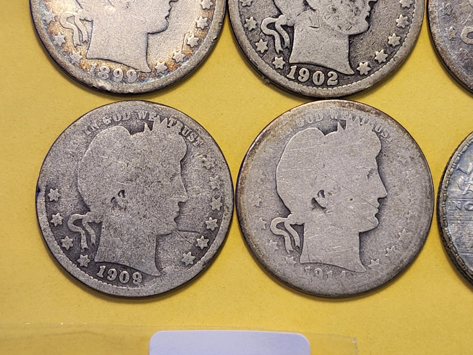 Six Mixed Silver Quarters - 4